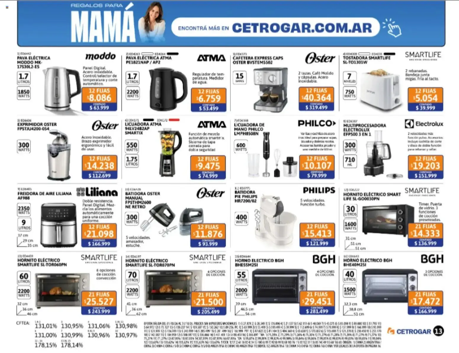Ofertas de Cetrogar catálogo del 01/10/2026 - 31/10/2026 1 de octubre al 31 de octubre 2026 - Página 13 del catálogo