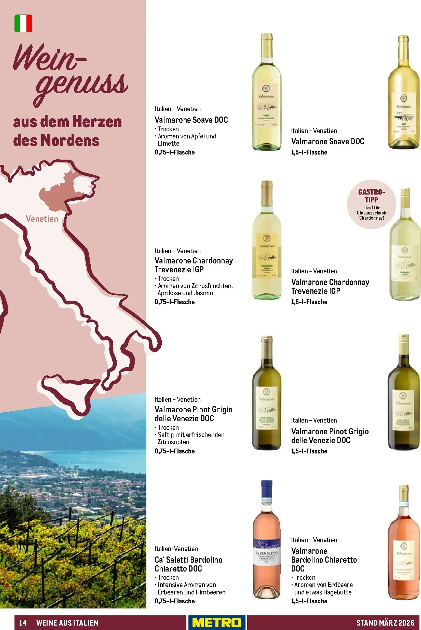 Sortimentskatalog Hauswein: Für jeden Anlass der passende Tropfen von 1. März bis 31. Dezember 2026 - Prospekt seite 14