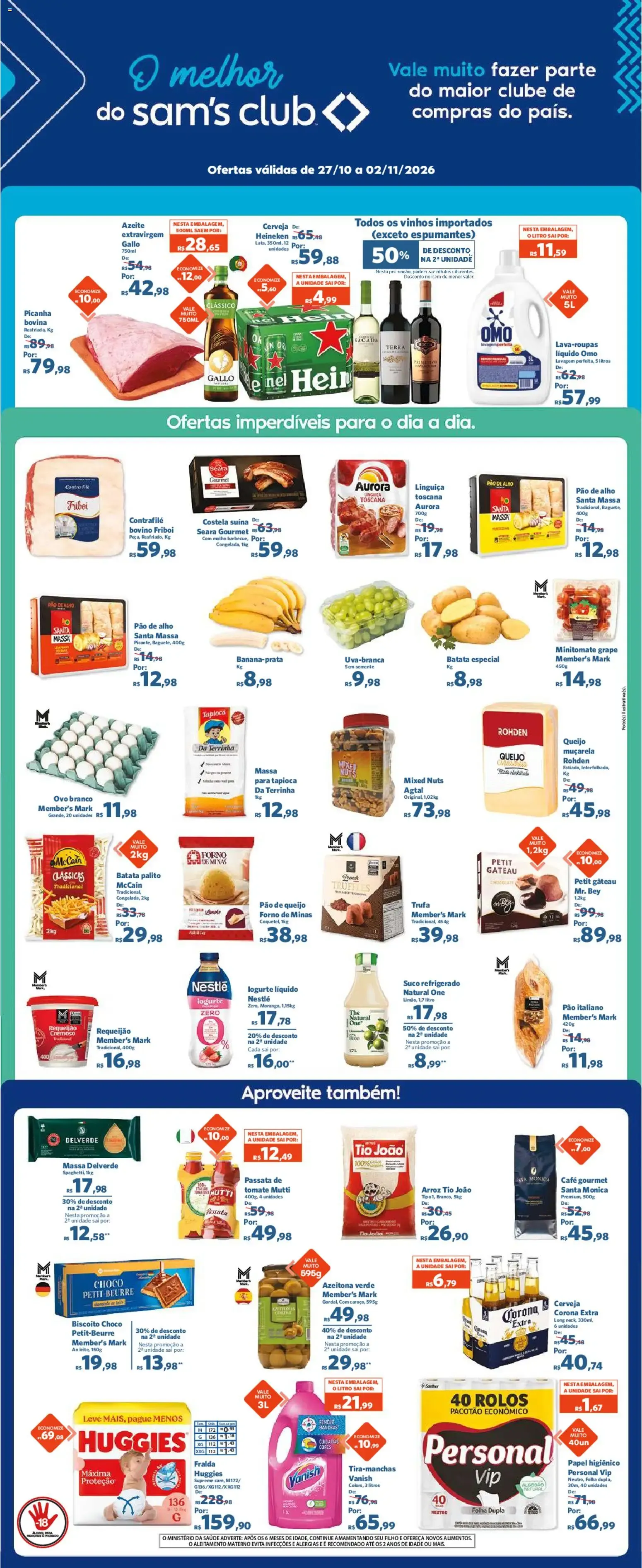 Encarte de Sam's Club - Ofertas da semana de 27/10/2026 | Promoções Online 27 de outubro até 2 de novembro 2026 - Pagina 1