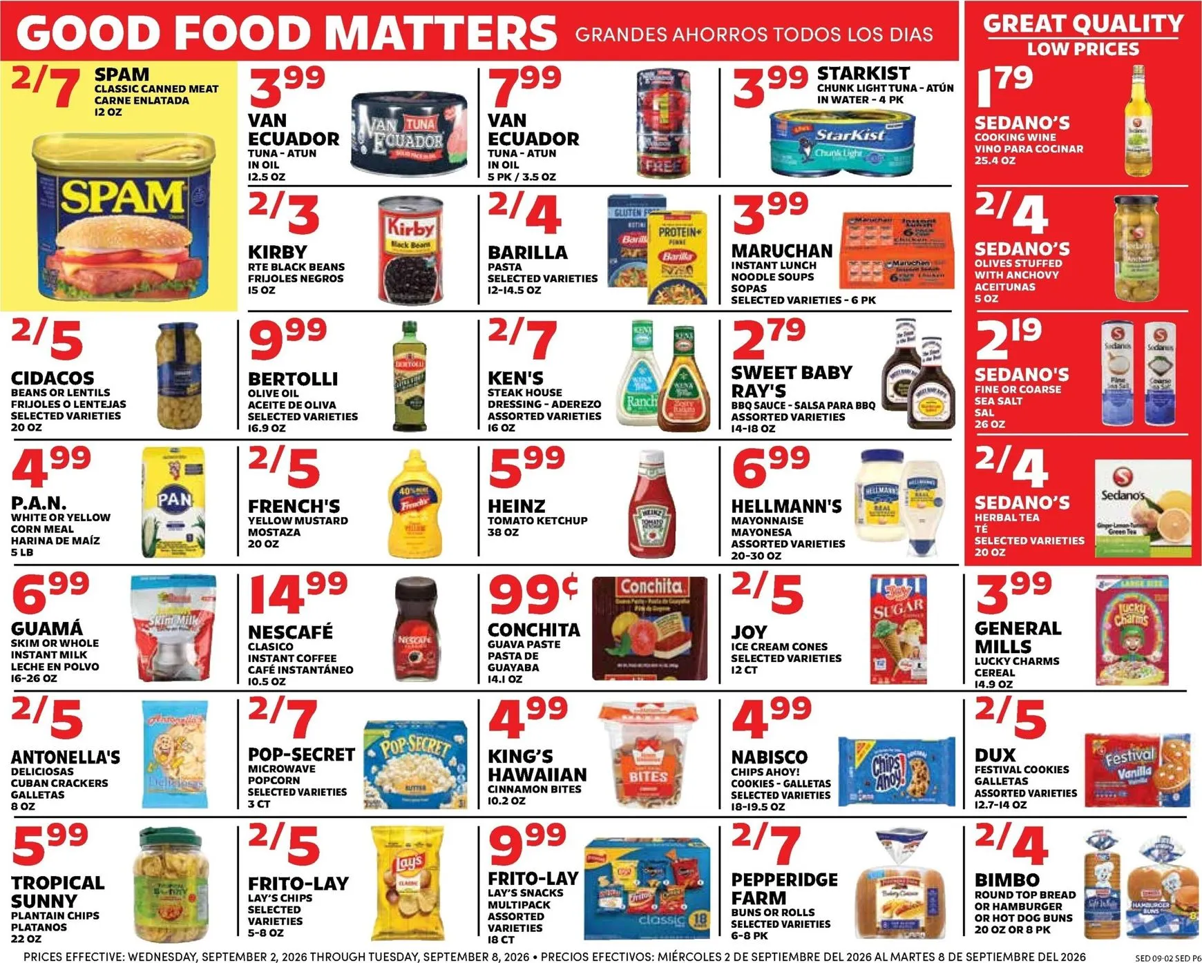 Weekly ad Current Sedano's leaflet valid from Wednesday 09/02/2026 to Tuesday 09/08/2026 from September 2 to September 8 2026 - Page 6