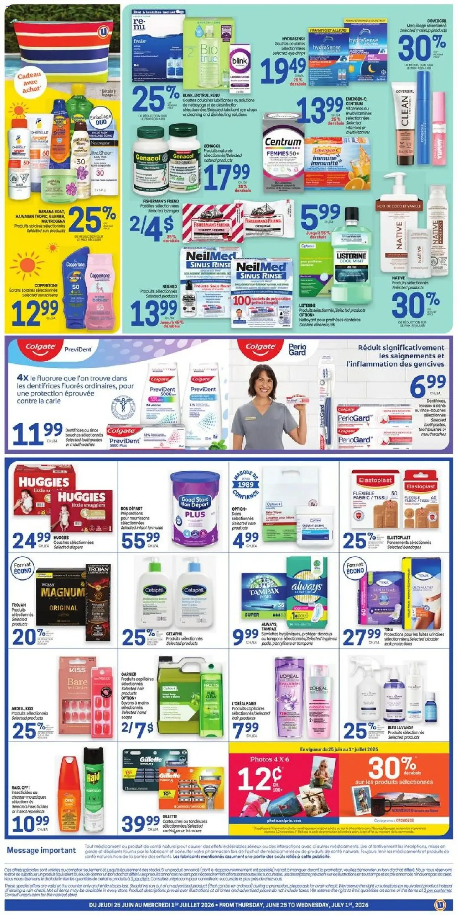 Uniprix - Circulaire hebdomadaire - QC from Jun 25, 2026 > weekly specials & deals from June 25 to July 1 2026 - flyer page 2