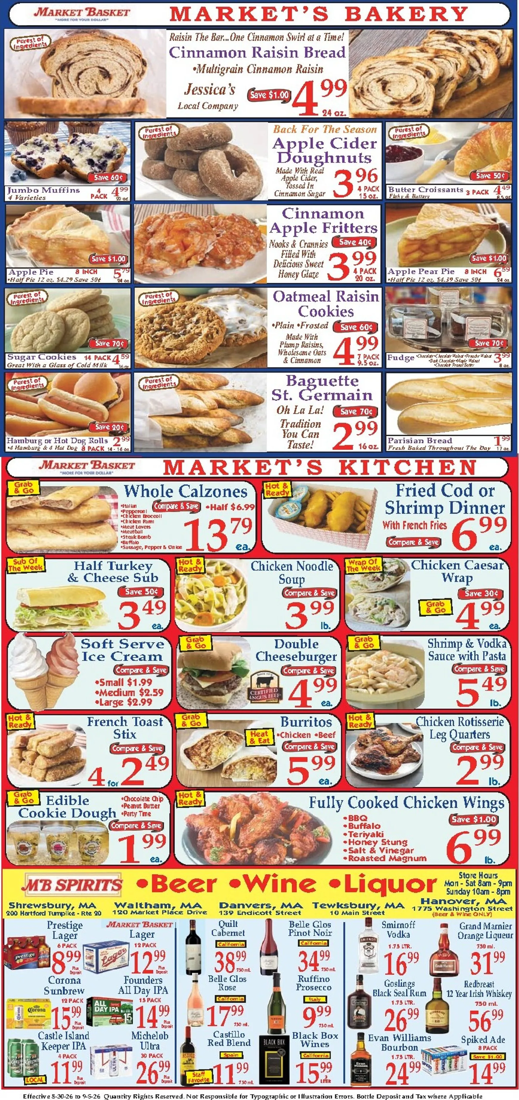 Weekly ad Current Market Basket leaflet valid from Sunday 08/30/2026 to Saturday 09/05/2026 from August 30 to September 5 2026 - Page 8