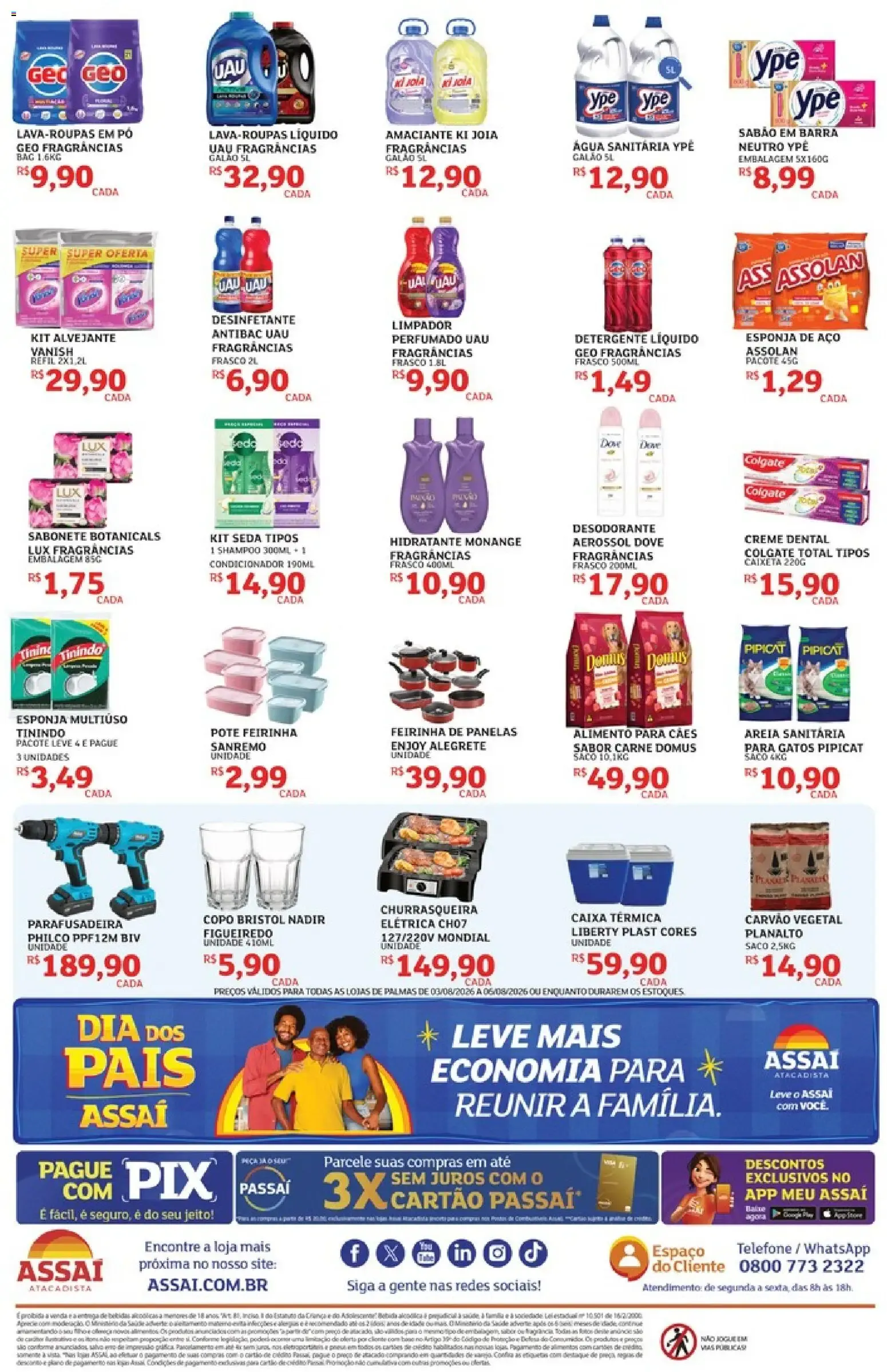 Encarte de Assaí Atacadista ofertas - TO de 03/08/2026 | Promoções Online 3 de agosto até 6 de agosto 2026 - Pagina 4