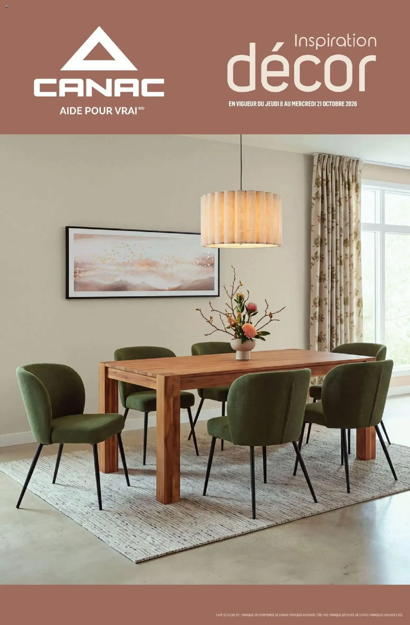 Canac circulaire - Inspiration décor from Oct 8, 2026 > weekly specials & deals from October 8 to October 21 2026 - flyer page 1