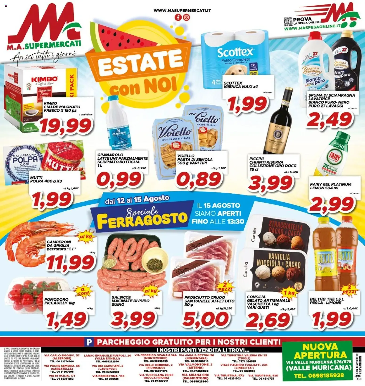 M.A. Supermercati: Estate con Noi da 12 agosto a 20 agosto di 2026 - Pagina del volantino 16