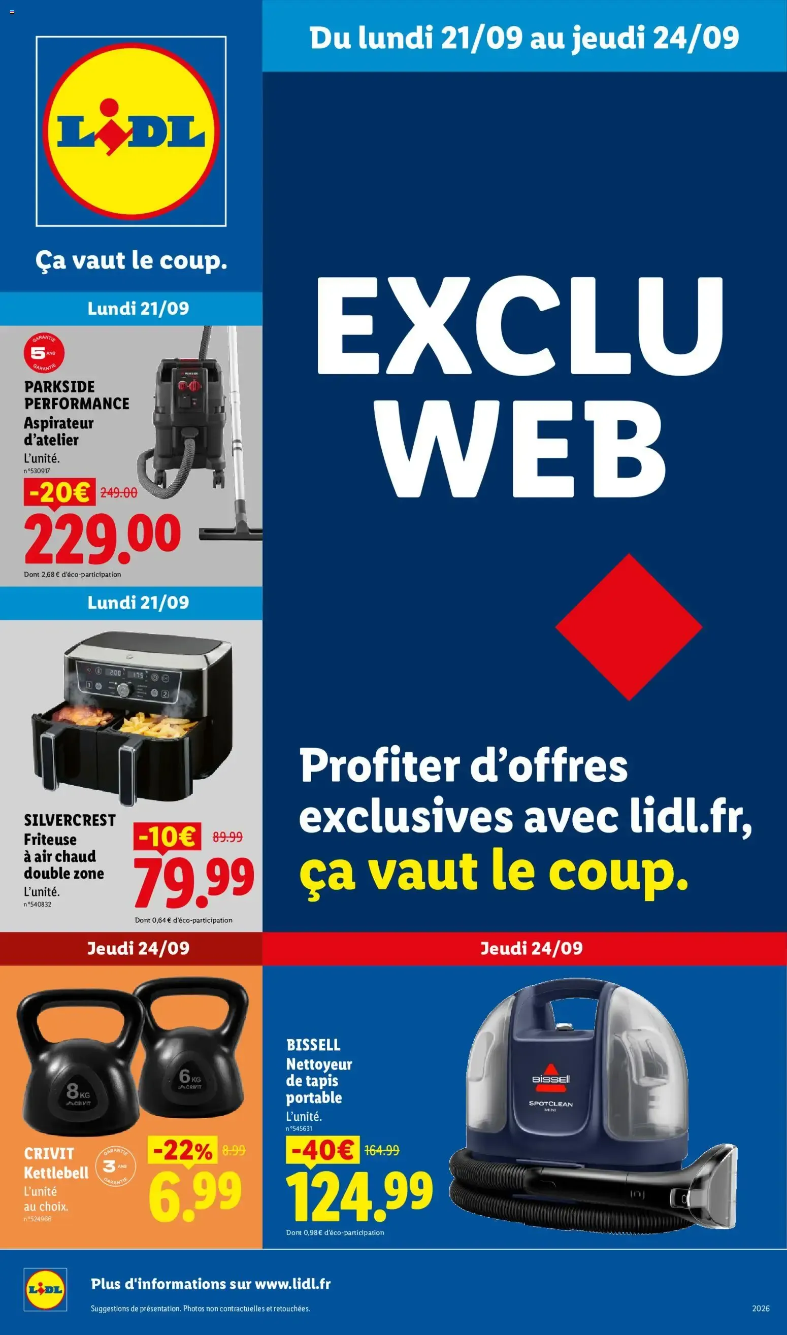 Lidl Ofertas Exclusivas Web del 21 al 24 de septiembre de 2026 du 21 septembre au 24 septembre 2026 - Catalogue page 1