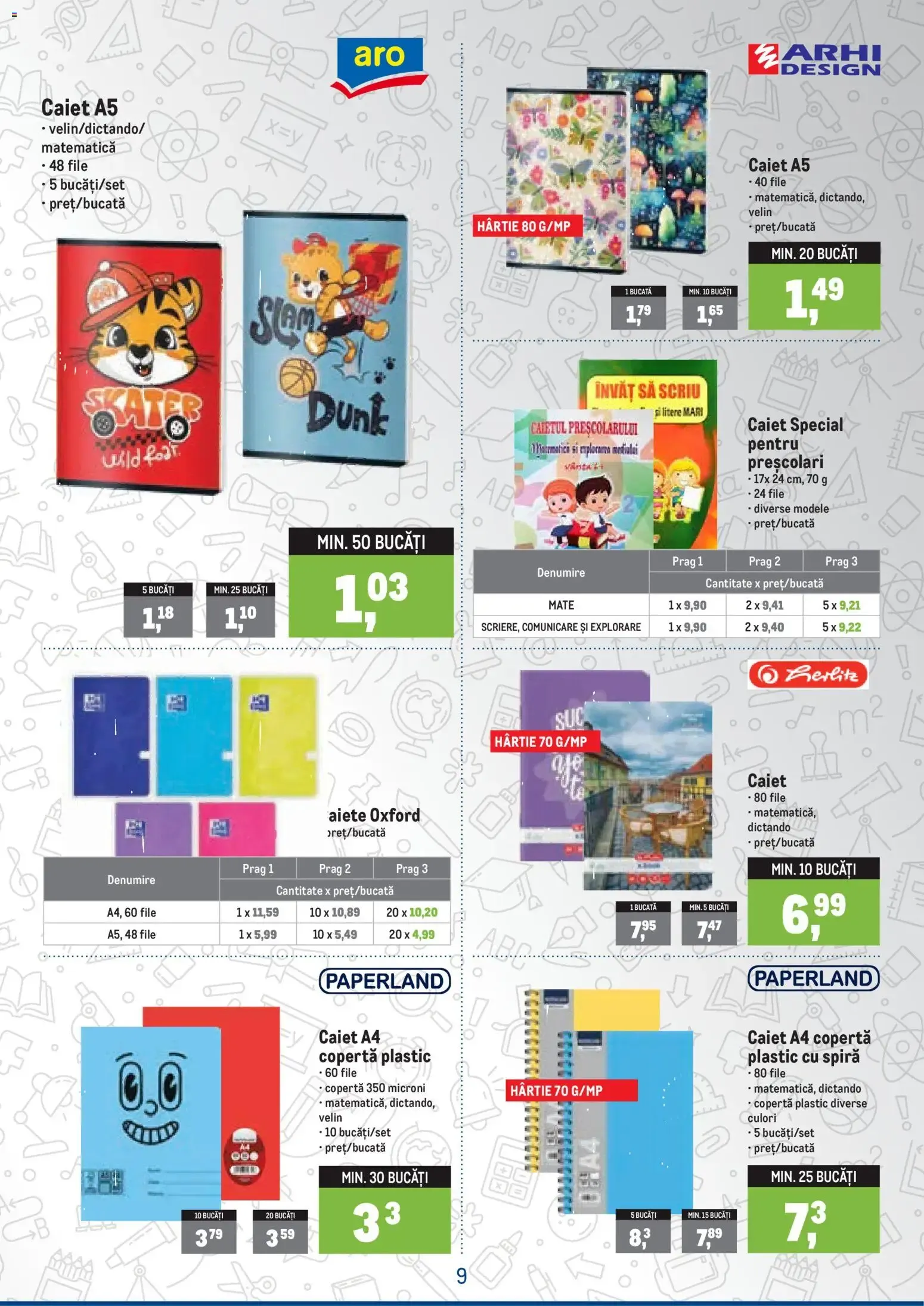 Catalog Ofertas de material escolar para la temporada de vuelta al cole de la 5 august până la 20 septembrie 2026 - Revista Pagina 9