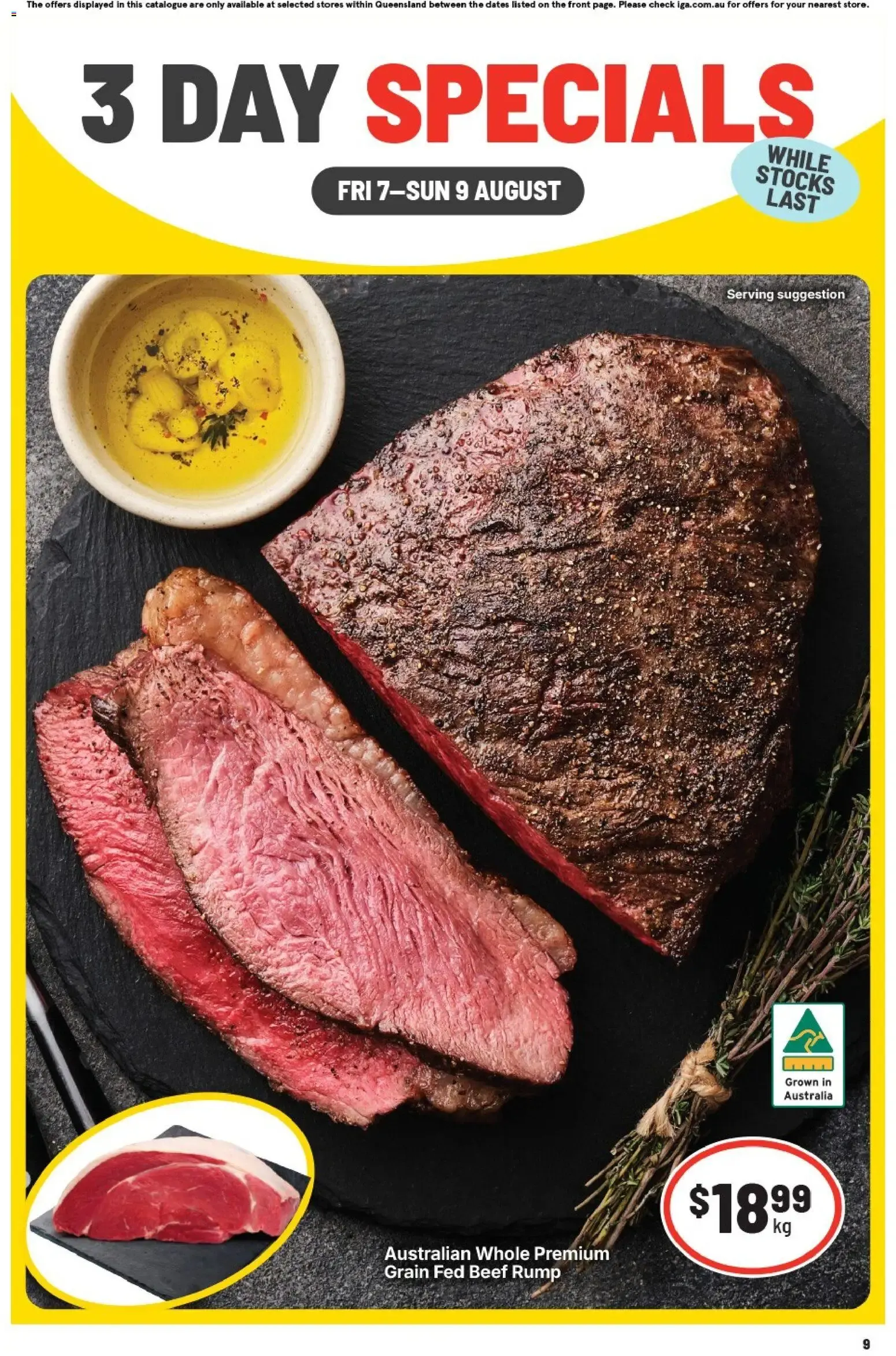 3 DAY SPECIALS - Catalogue valid from 7 August to 9 August 2026 - page 1