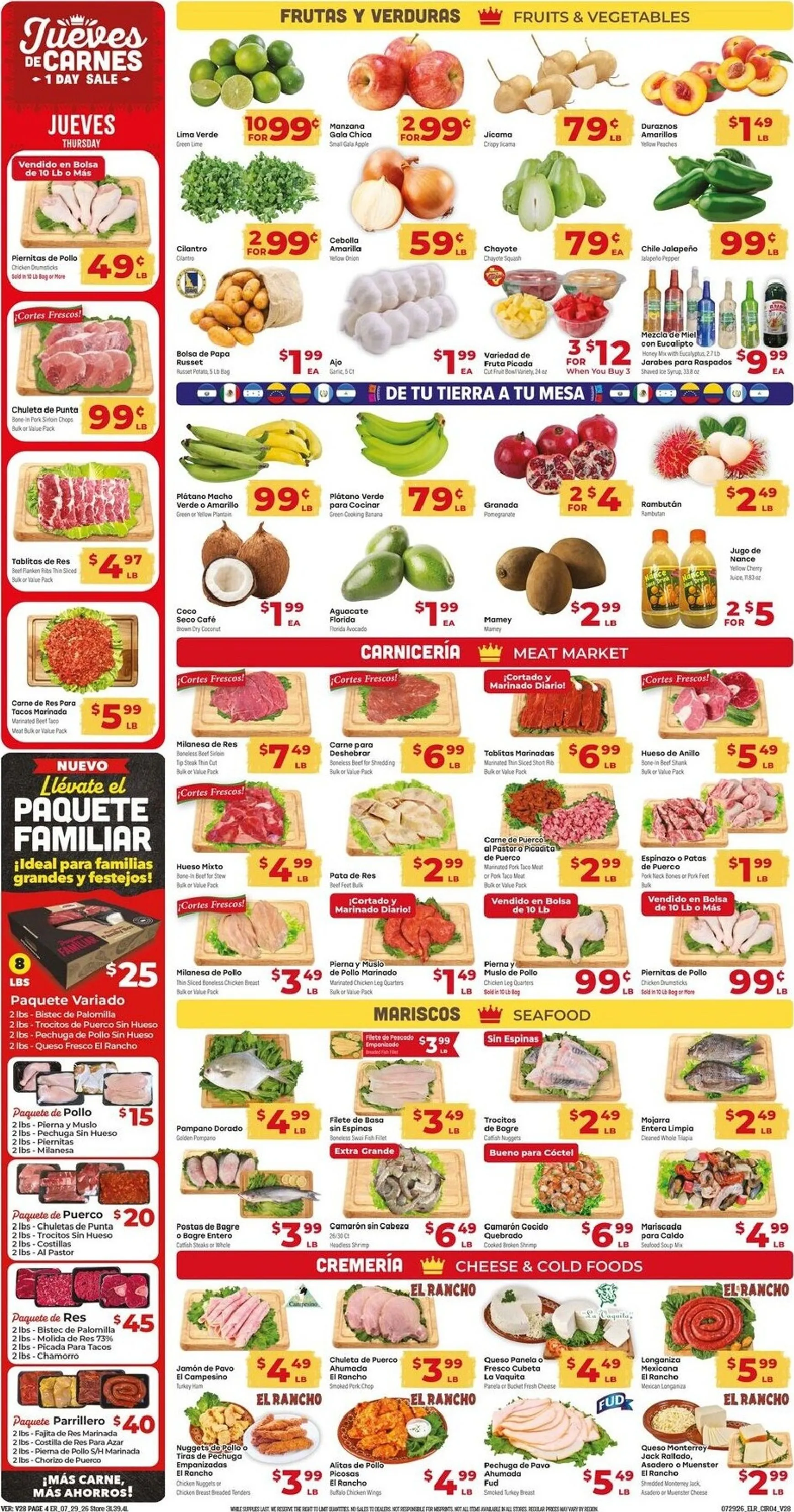 Weekly ad Current El Rancho leaflet valid from Wednesday 07/29/2026 to Tuesday 08/04/2026 from July 29 to August 4 2026 - Page 4