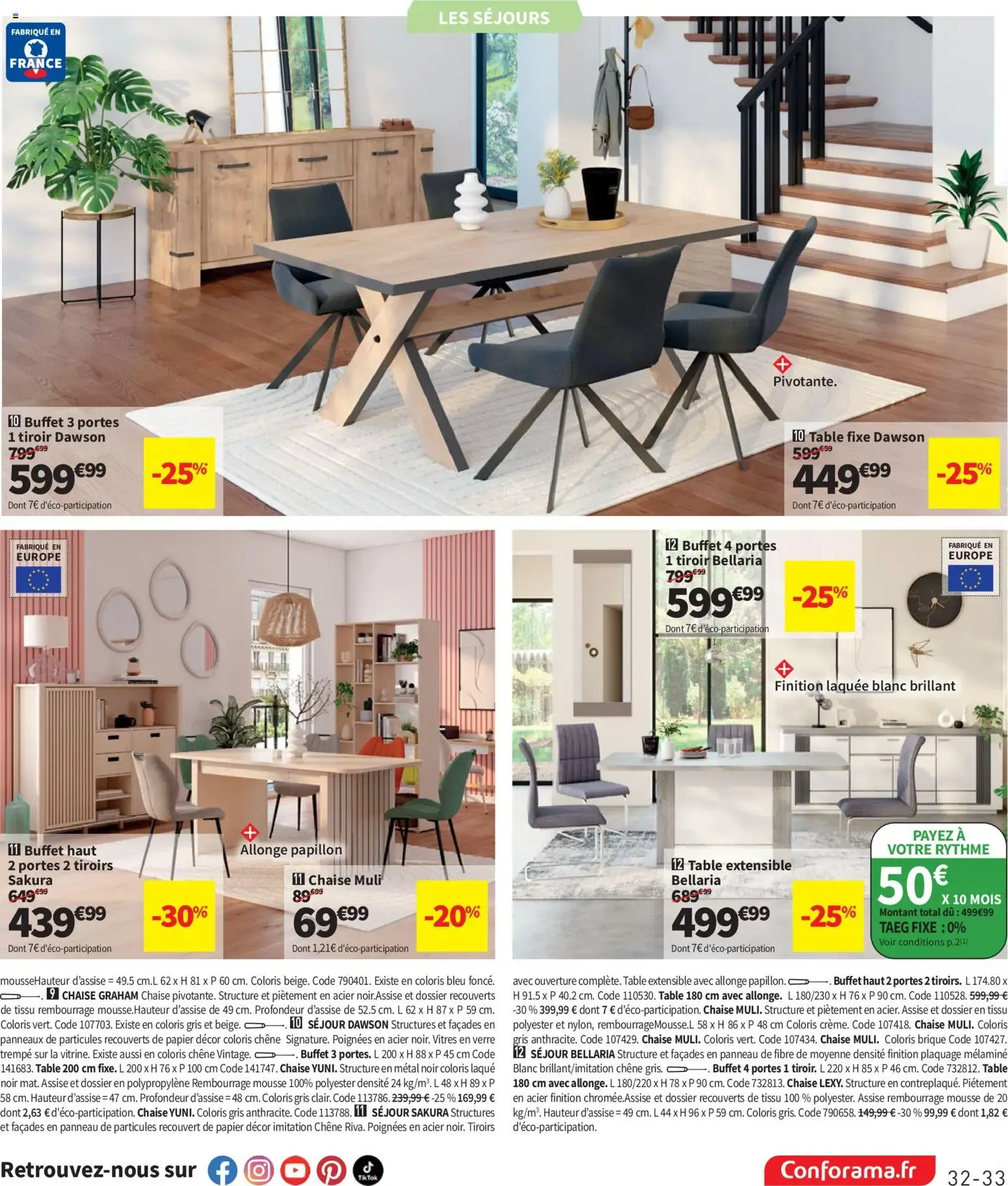 Conforama catalogue à partir du 09/06/2026 - promo en ligne du 9 juin au 6 juillet 2026 - Catalogue page 33