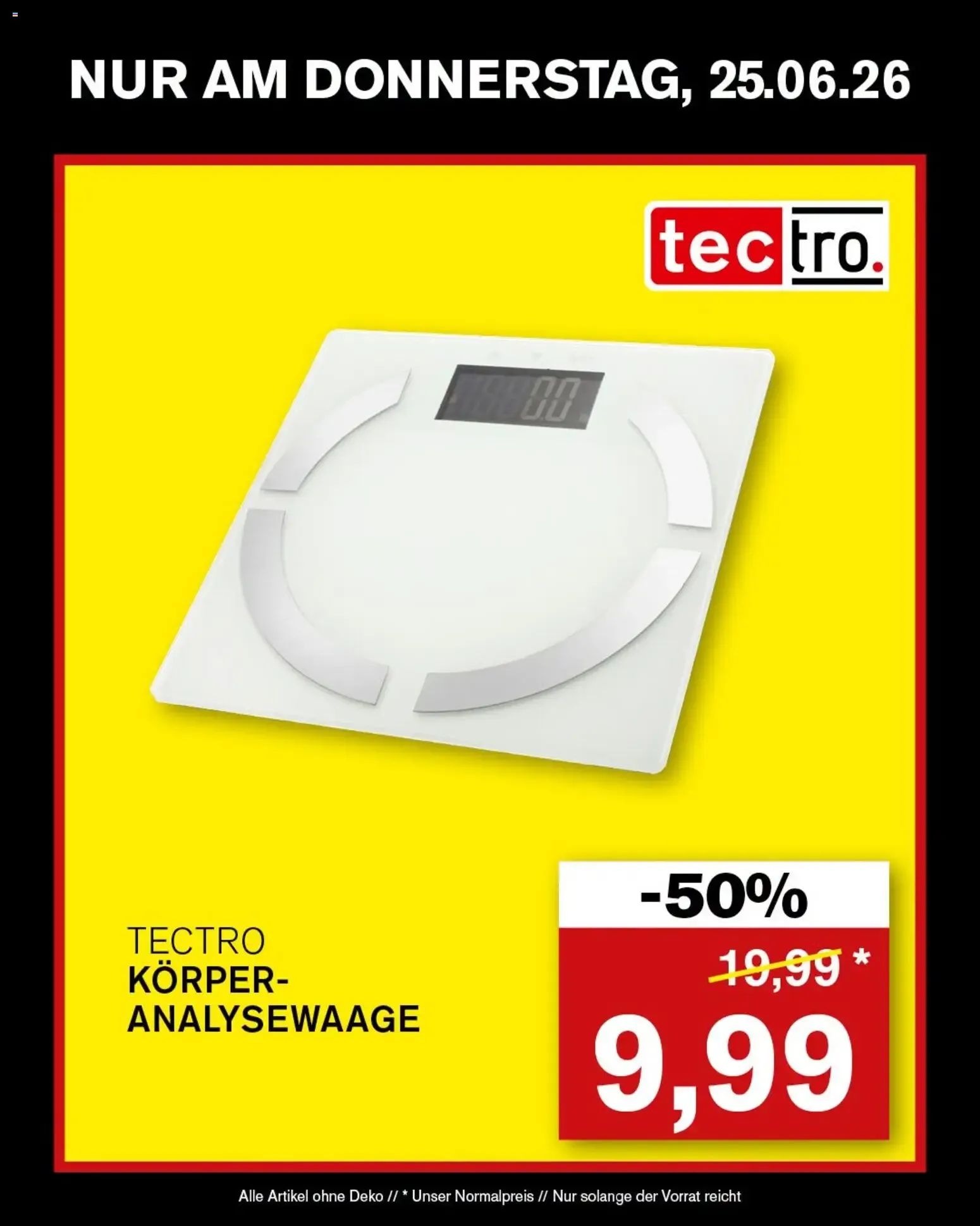 TECTRO Körper-Analysewaage - Oferta del día