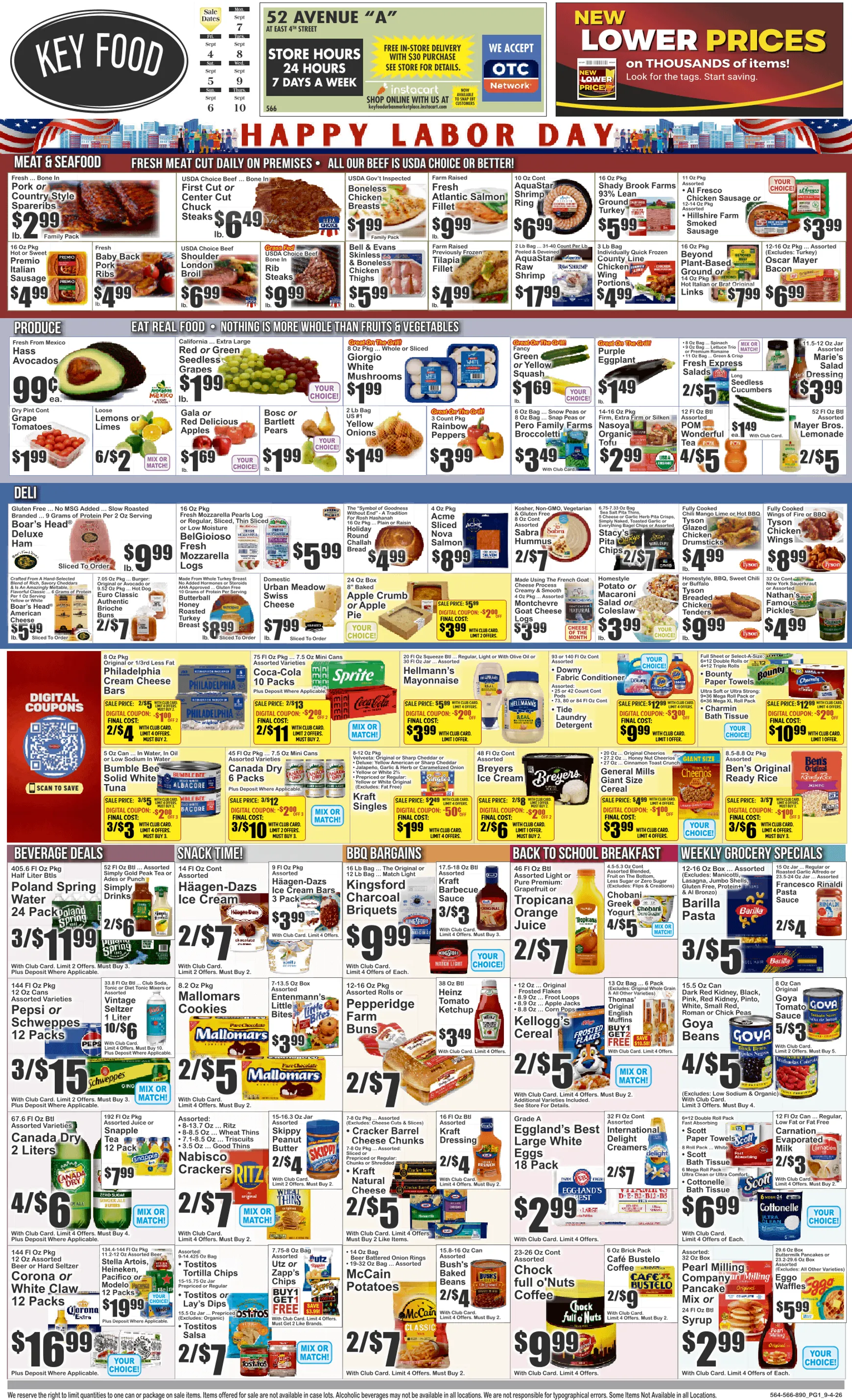 Weekly promotion Current Key Food leaflet valid from Friday 09/04/2026 to Thursday 09/10/2026 spanning from September 4 to September 10 2026 - Page 1 for Catalogue 365
