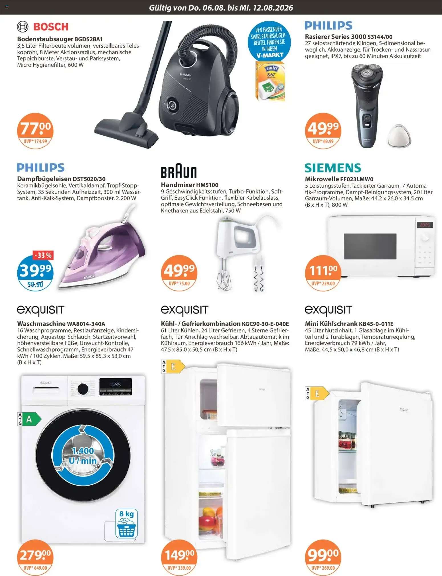 Angebote V-Markt Angebote (ab 06.08.2026) von 6. August bis 12. August 2026 - Prospekt seite 17