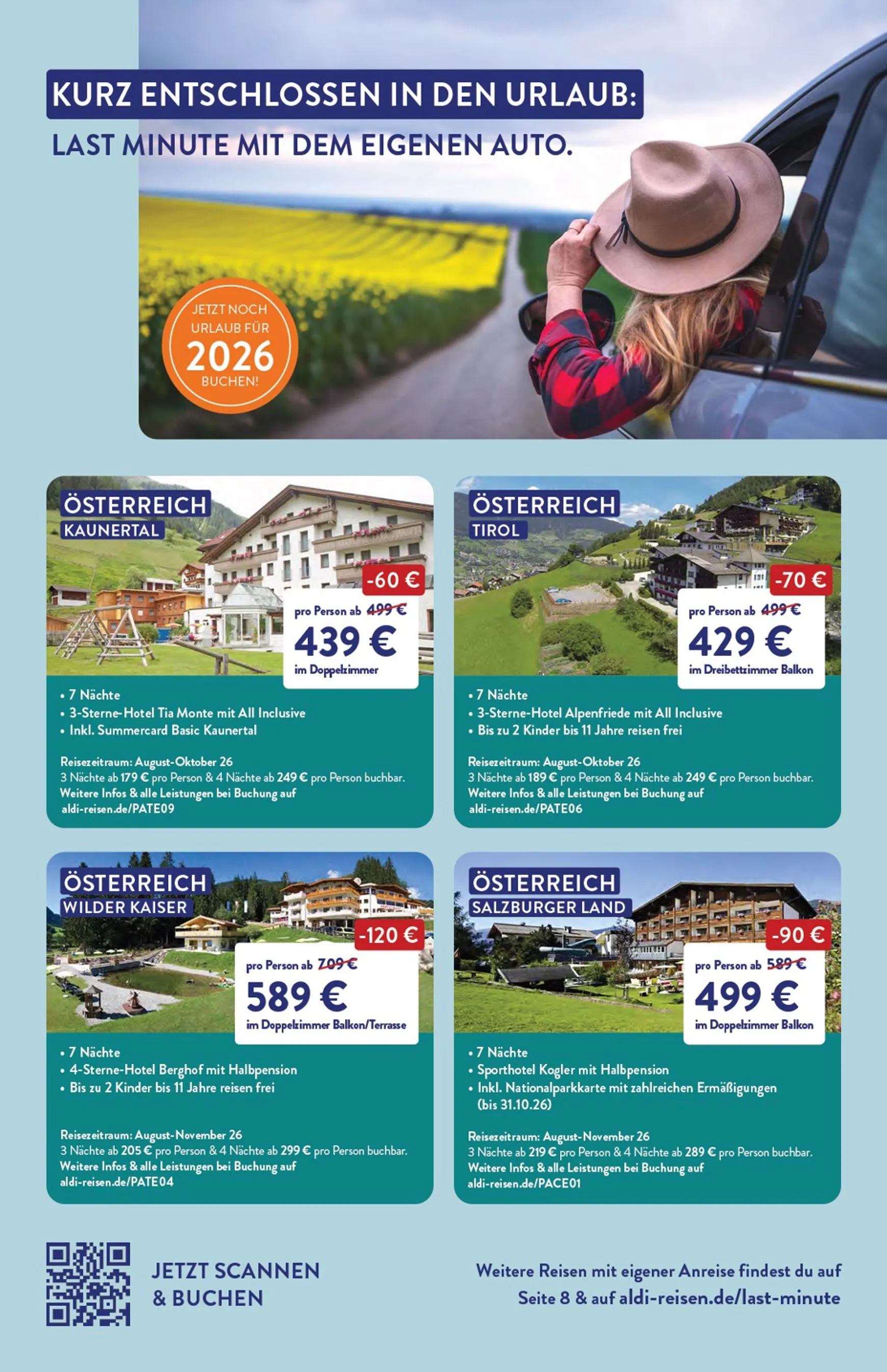 ALDI REISEN - Die Welt Entdecken! (Ausgabe August) von 3. August bis 31. August 2026 - Prospekt seite 7