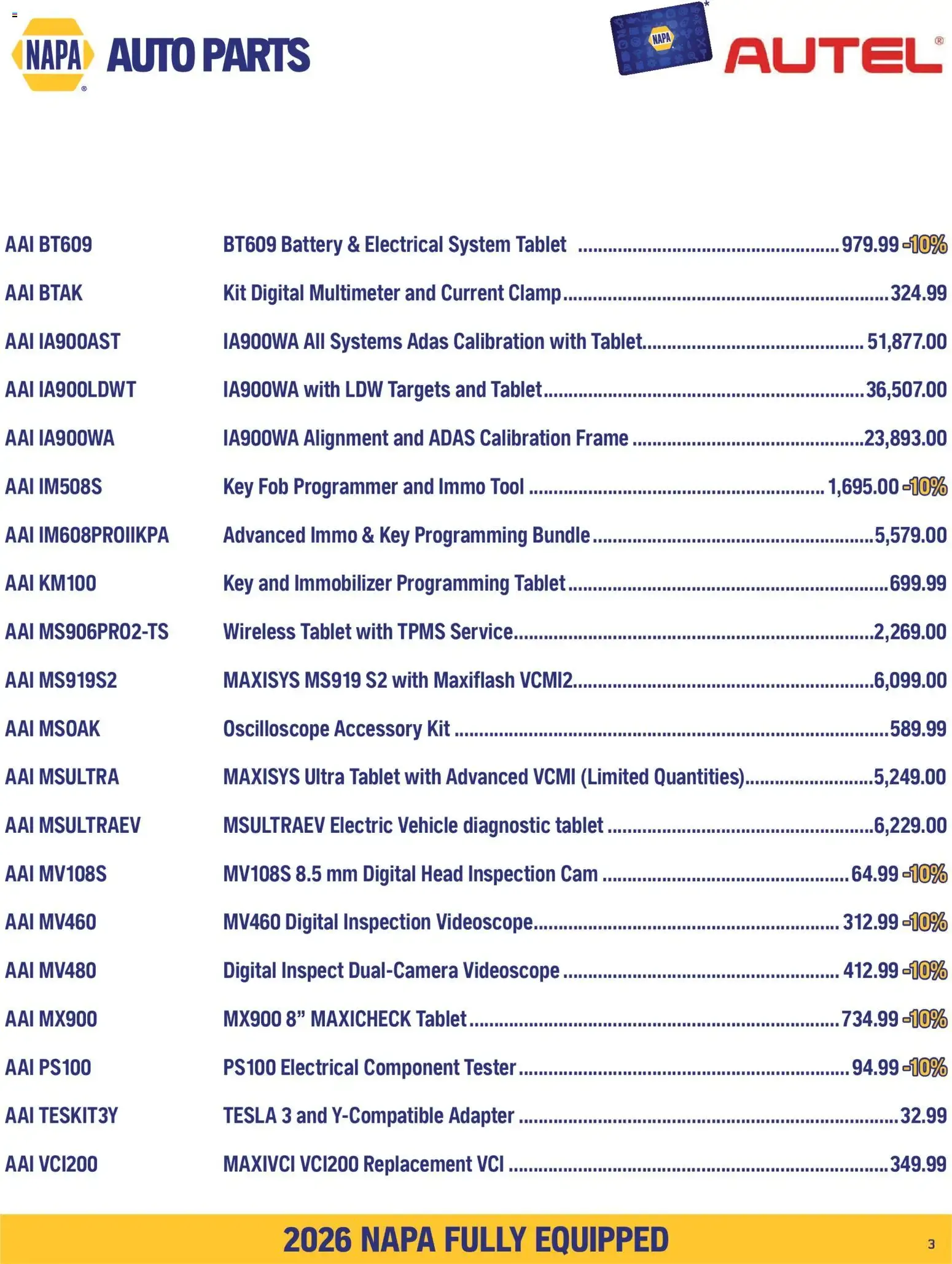 NAPA Auto Parts flyer - Fully Equipped September-October 2026 from Sep 1, 2026 > weekly specials & deals from September 1 to October 31 2026 - flyer page 5