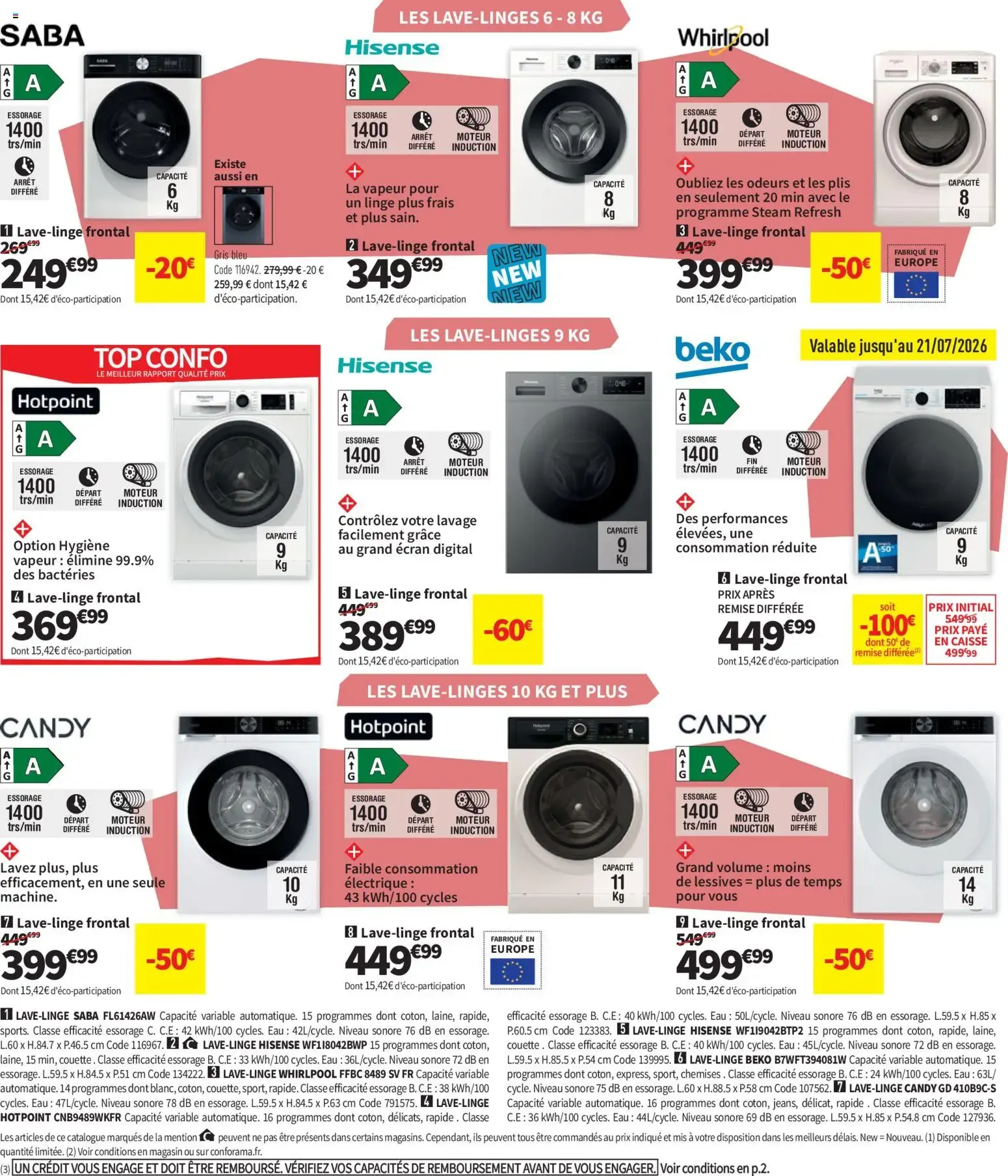 Conforama - Dormez Confo: La Grande Literie du 7 juillet au 3 août 2026 - Catalogue page 32