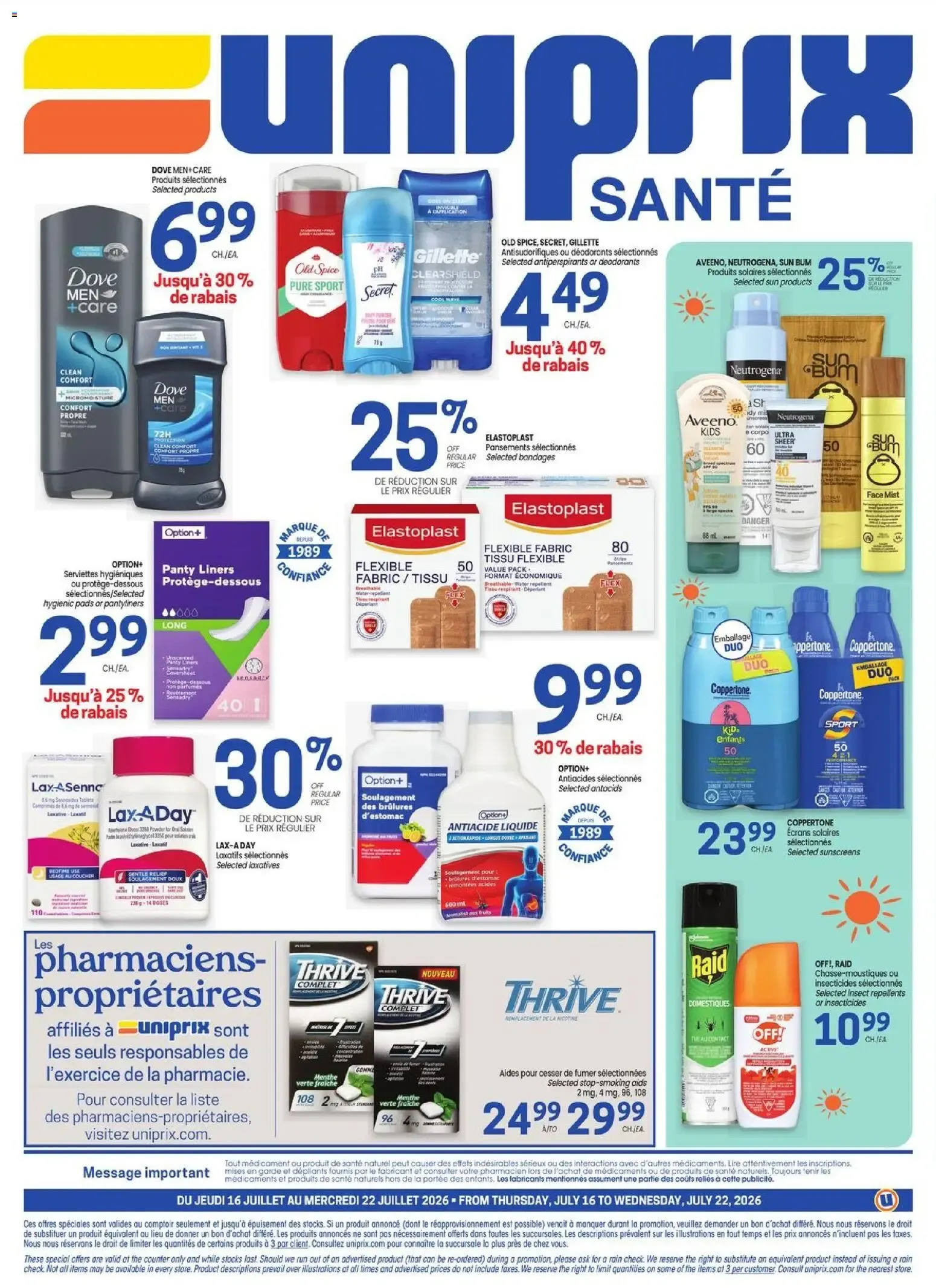 Uniprix - Uniprix Sante from Jul 16, 2026 > weekly specials & deals from July 16 to July 22 2026 - flyer page 4