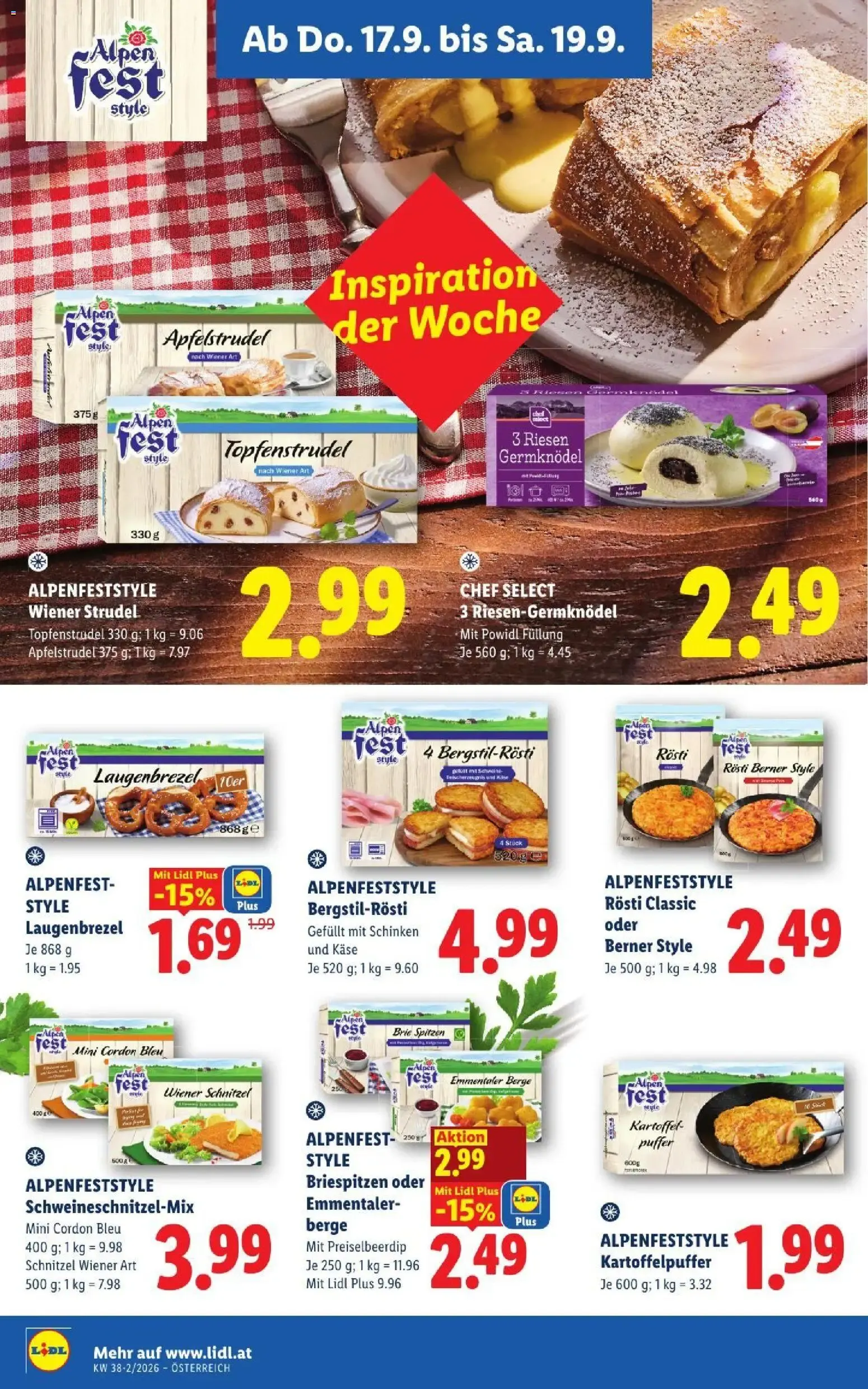 Lidl - Flugblatt ab 17.09.2026 - Angebote ab donnerstag von 17. September bis 19. September 2026 - Flugblätt seite  16