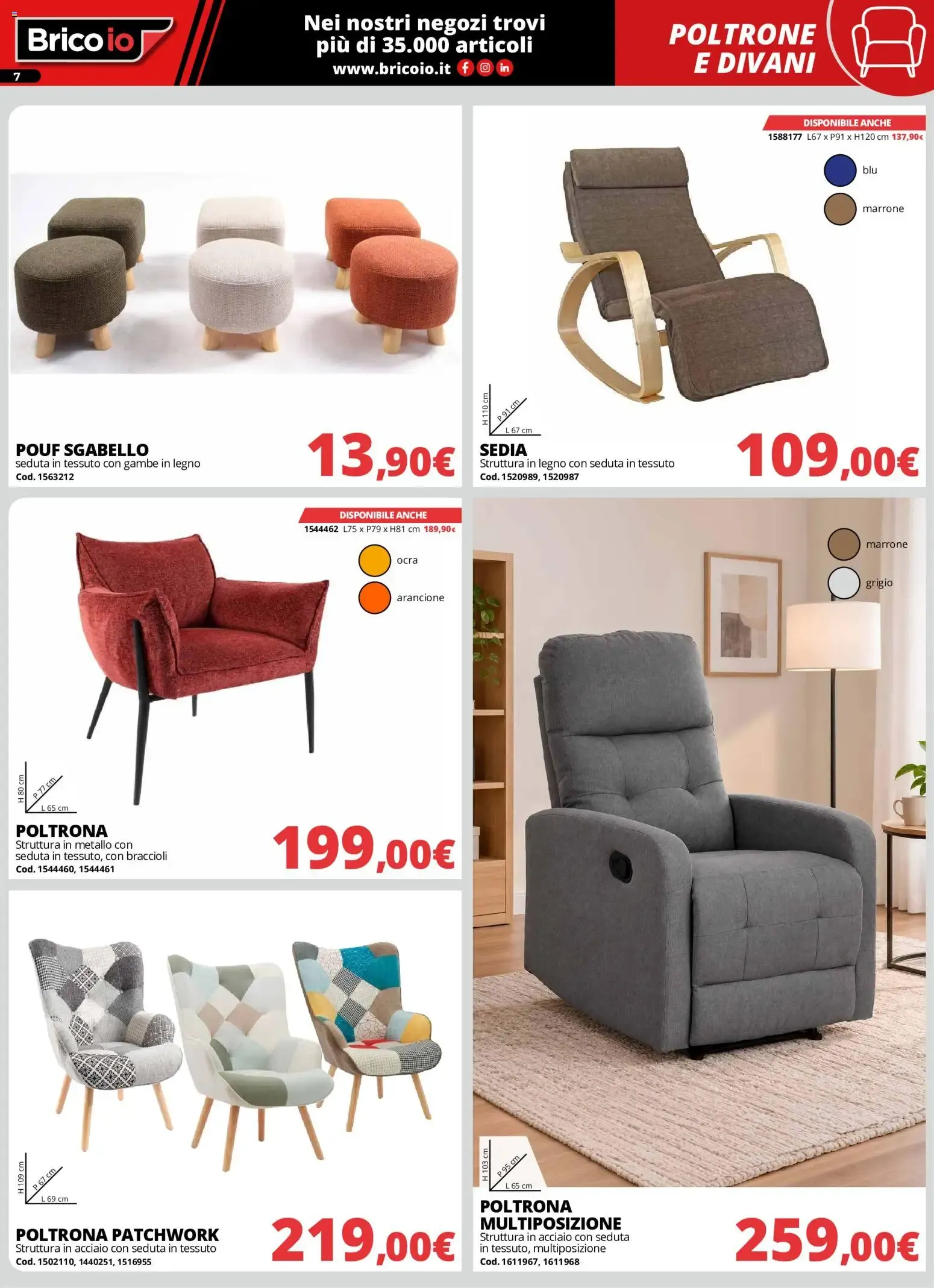 Nuovo Brico io volantino Arredo dal 01/10/2026 > offerte anteprima 🛍️ da 1 ottobre a 31 ottobre di 2026 - Pagina del volantino 7