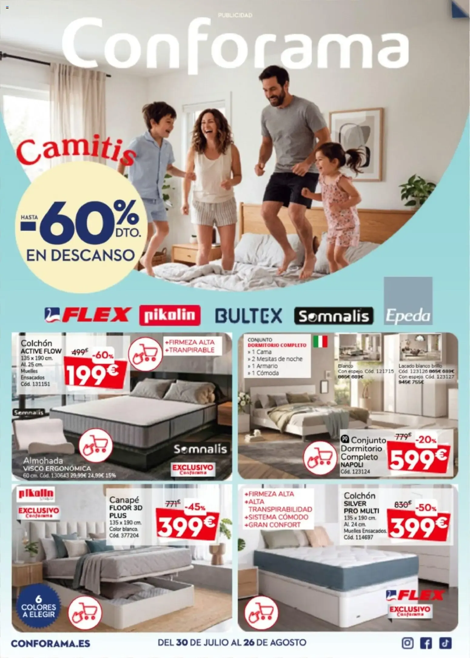 Conforama folleto 30/07/2026 - 26/08/2026