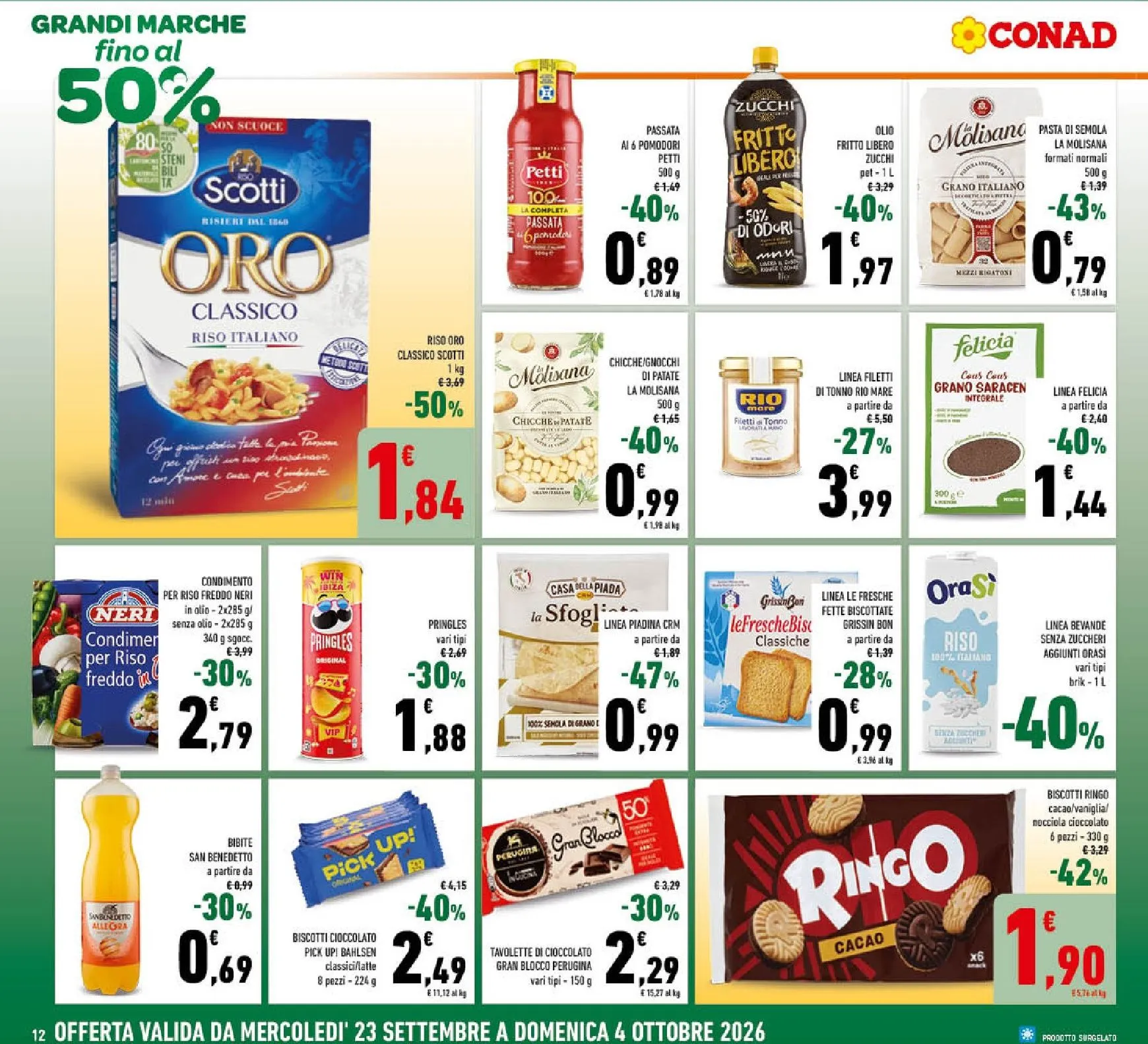 Volantino attuale di Conad valido dal mercoledì 23/09/2026 al domenica 04/10/2026 da 23 settembre a 4 ottobre di 2026 - Pagina del volantino 12