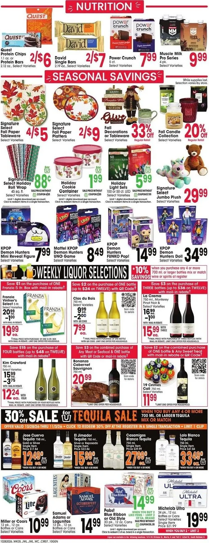 Weekly ad Current Jewel-Osco leaflet valid from Wednesday 10/28/2026 to Tuesday 11/03/2026 from October 28 to November 3 2026 - Page 7