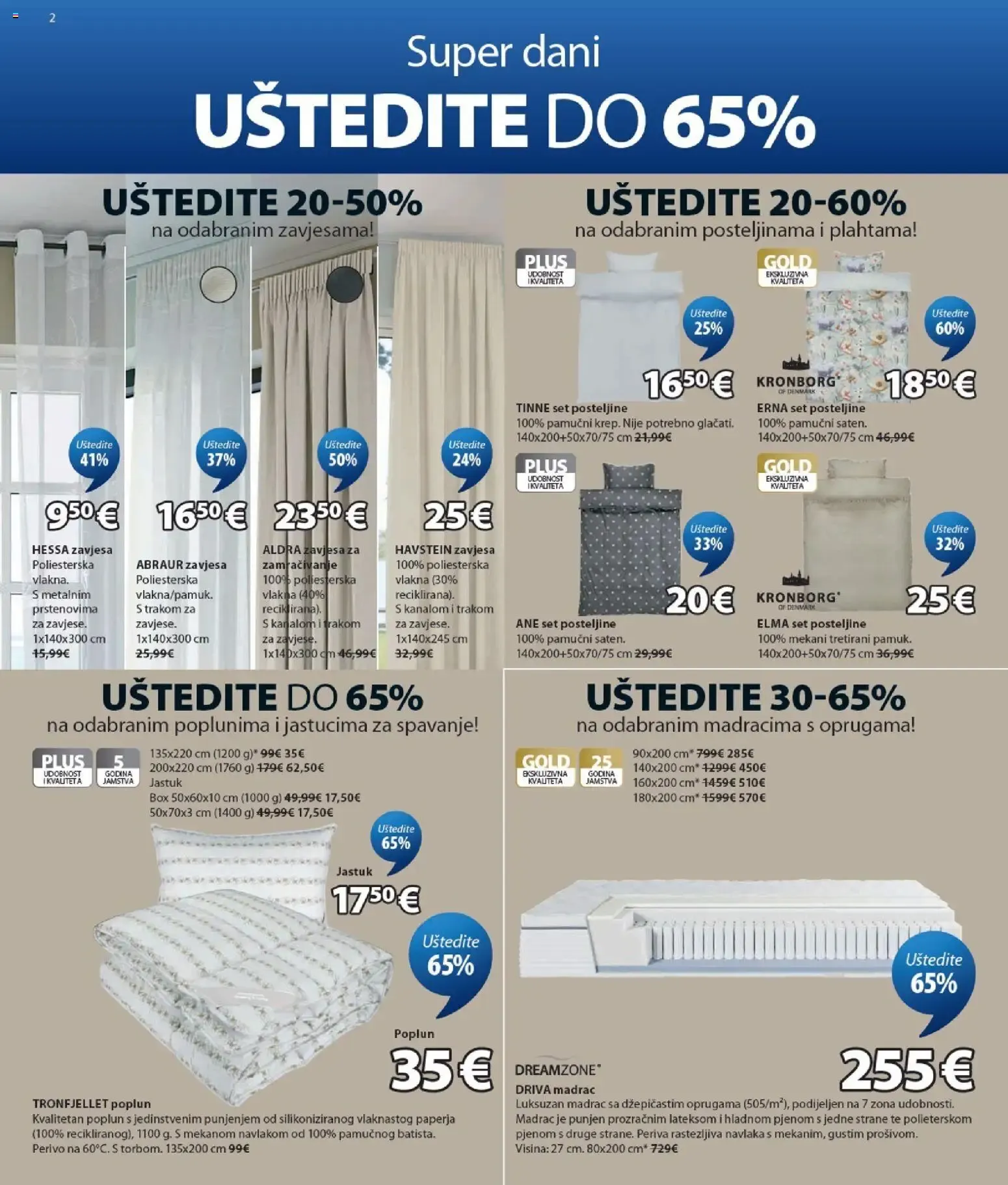 Katalog JYSK: Izvrsna ponuda za vaš dom od 19. kolovoza do 1. rujna 2026. - Pregled Stranica 2