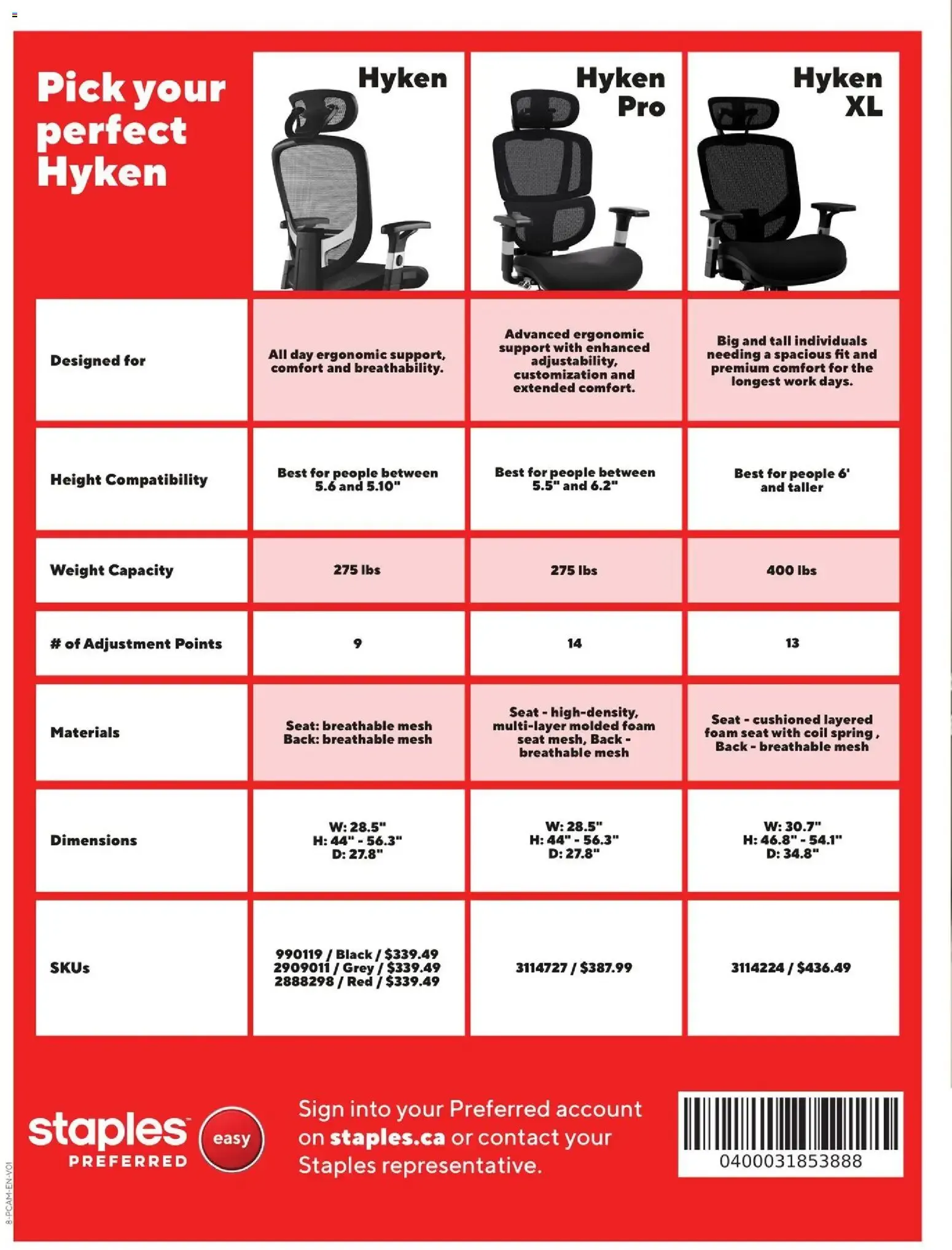 Staples In-stock Furniture Guide 2026 | 27 from August 12 to July 27 2027 - flyer page 12