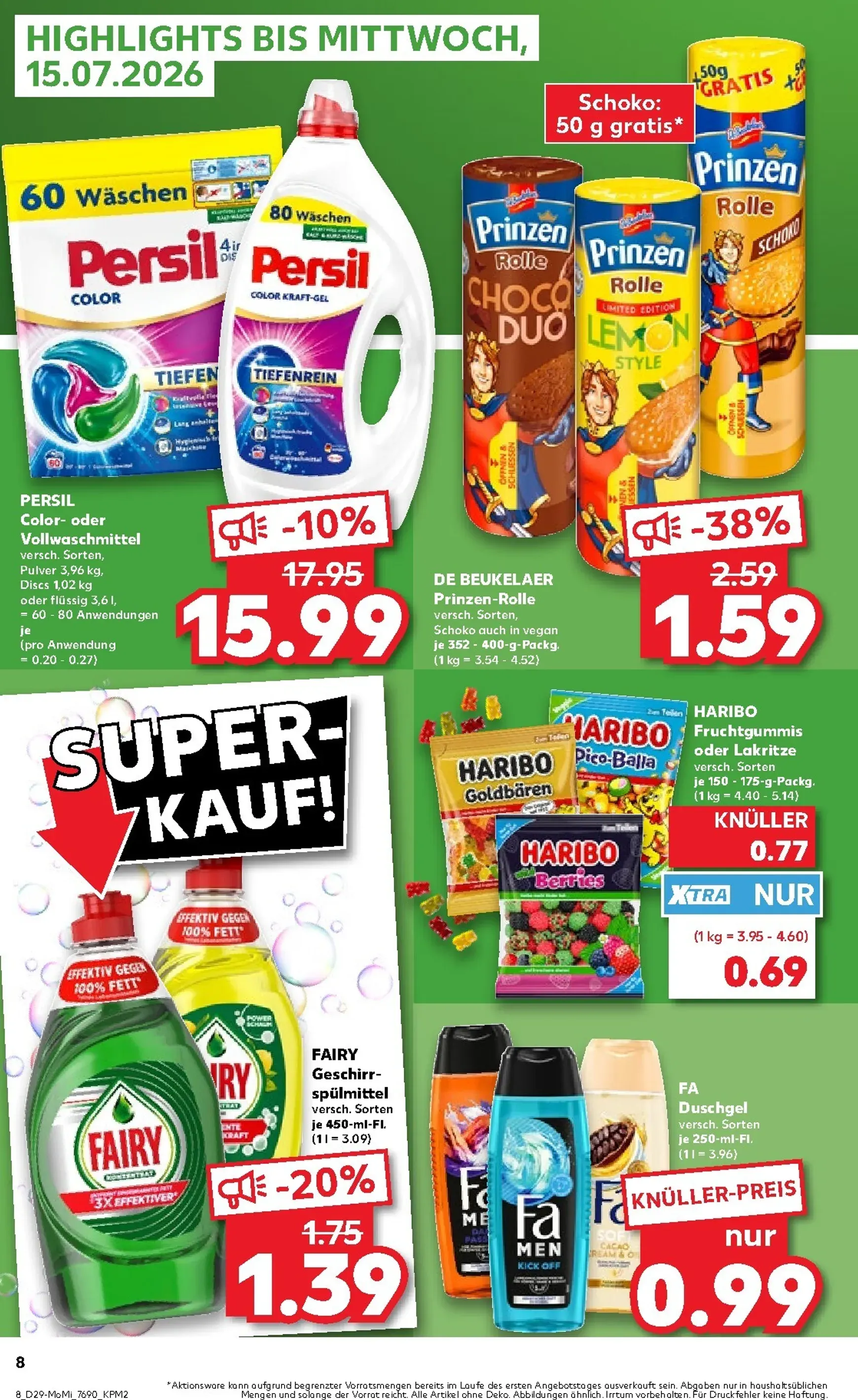 Kaufland - Angebote ab Montag Prospekt nächste Woche – von Montag 13.07.2026 bis Mittwoch 15.07.2026 von 13. Juli bis 15. Juli 2026 - Prospekt seite 8