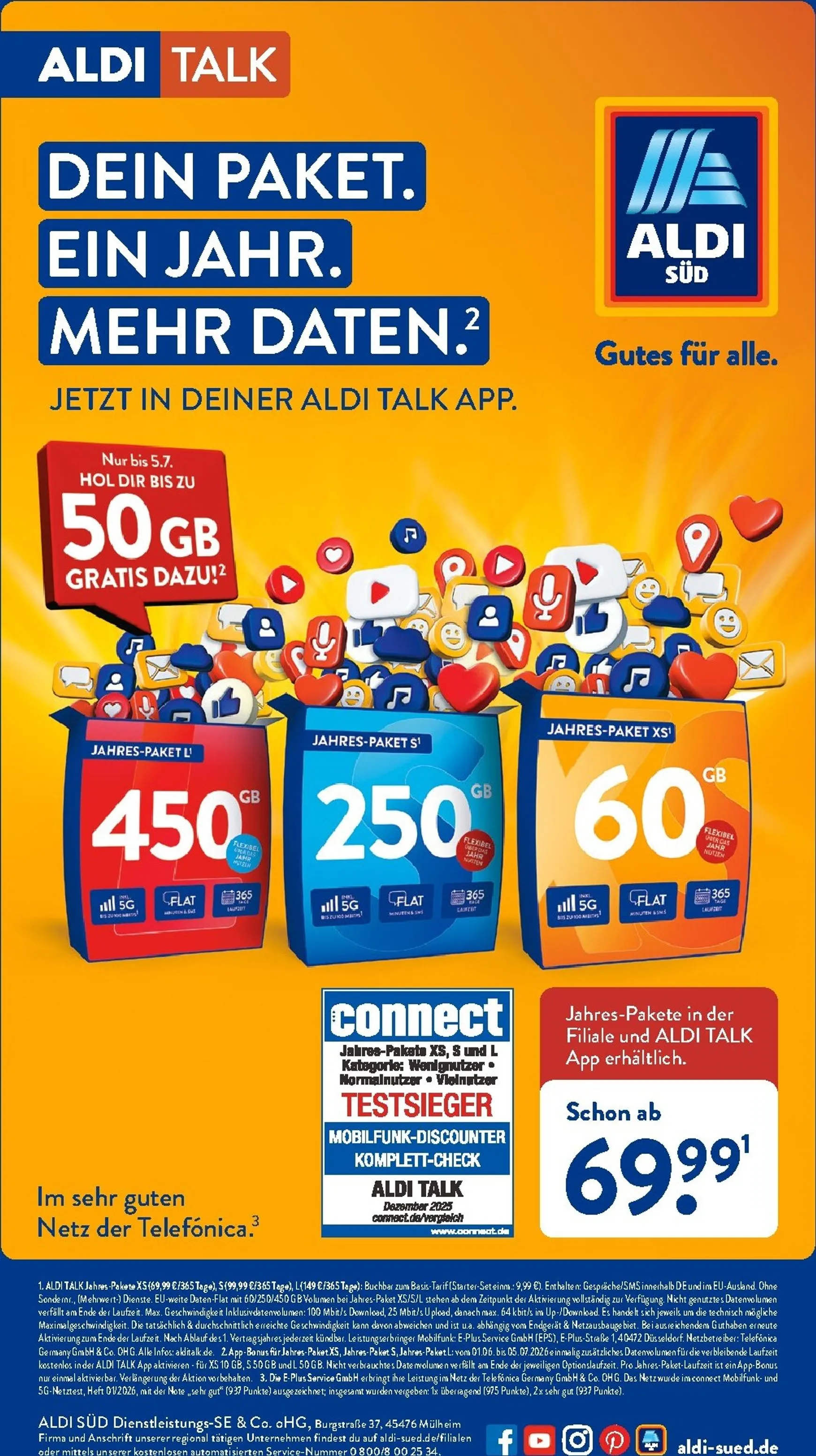 ALDI TALK - Jahres-Pakete