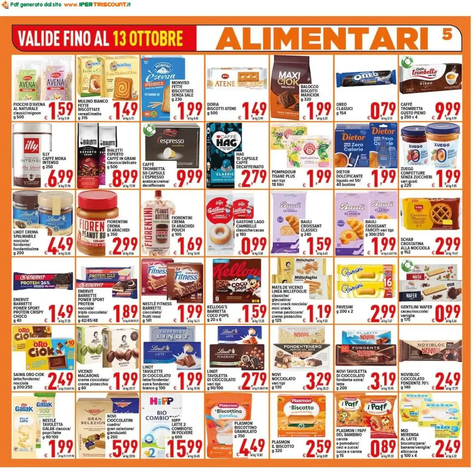 Iper Triscount Supermercati: ¡SOTTOCOSTO! da 2 ottobre a 13 ottobre di 2026 - Pagina del volantino 5