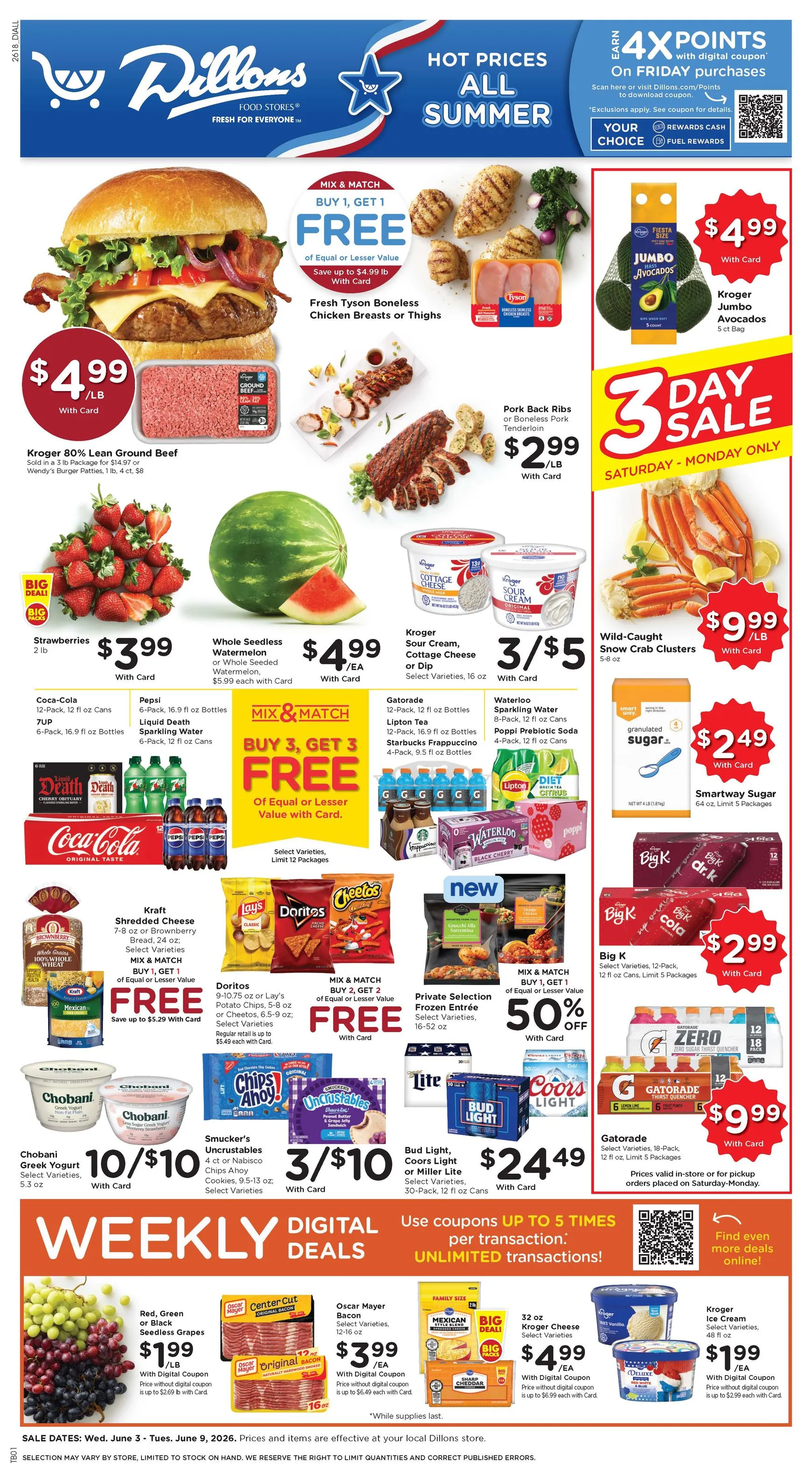 Weekly ad Current Dillons leaflet valid from Wednesday 06/03/2026 to Tuesday 06/09/2026 from June 3 to June 9 2026 - Page 1