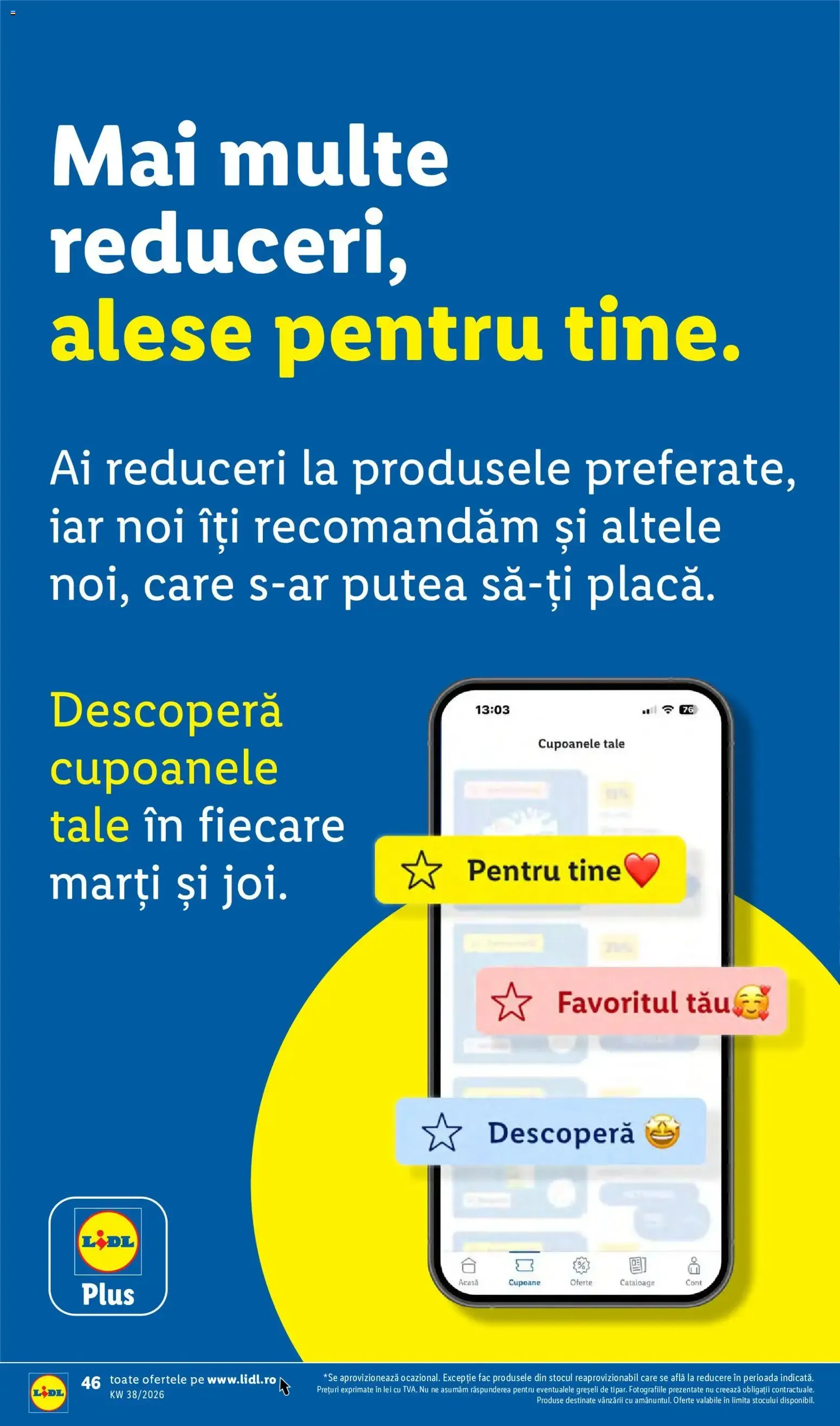 Catalog Ieftin și înainte, și după ziua de salariu. de la 14 septembrie până la 20 septembrie 2026 - Revista Pagina 46