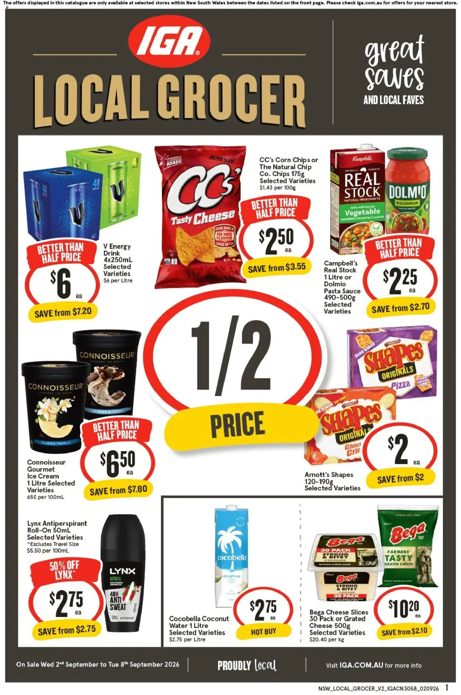 IGA Local Grocer - Catalogue valid from 2 September to 8 September 2026 - page 1