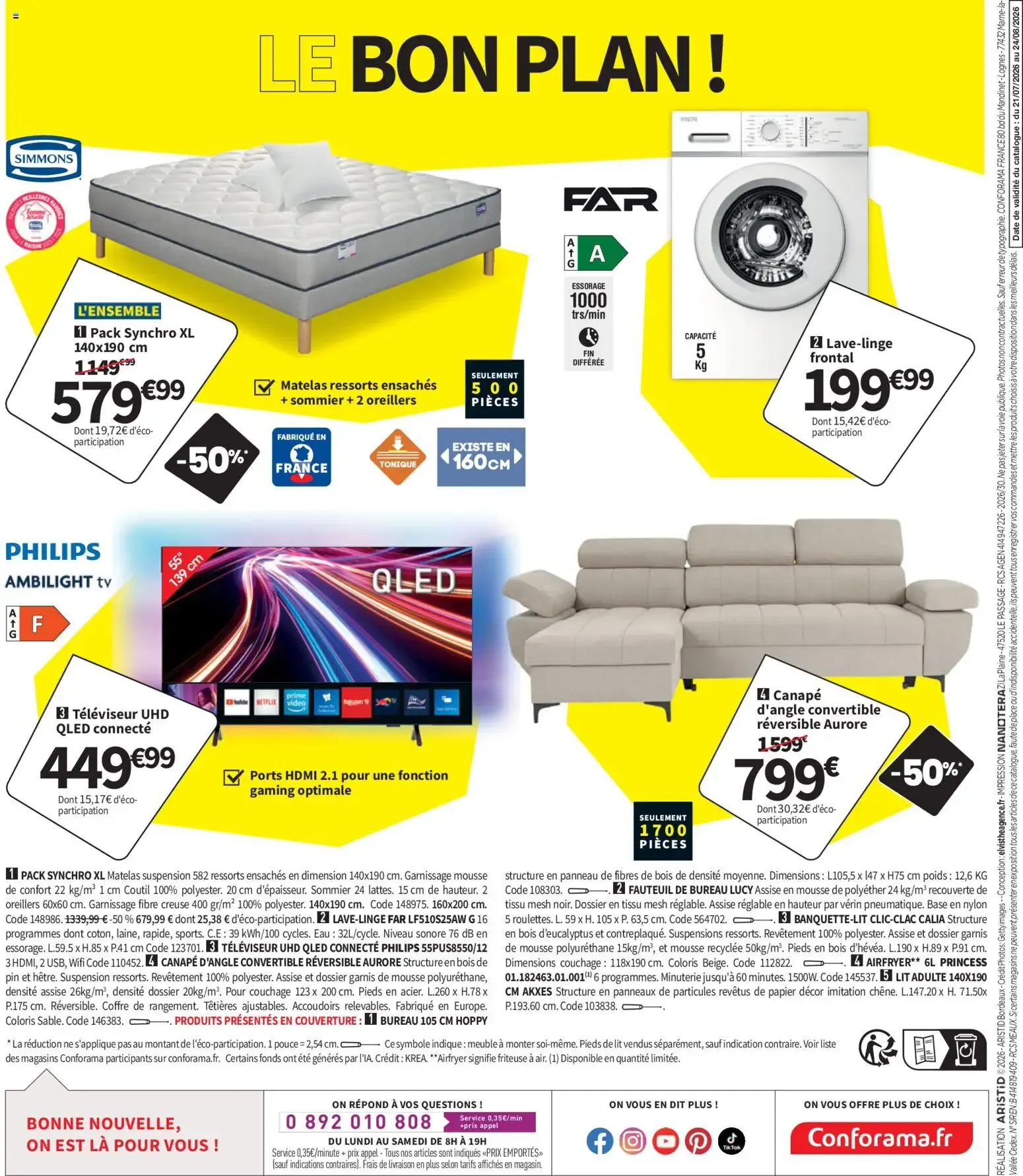 Conforama - Rentrée à Prix Coûtant du 21 juillet au 24 août 2026 - Catalogue page 32