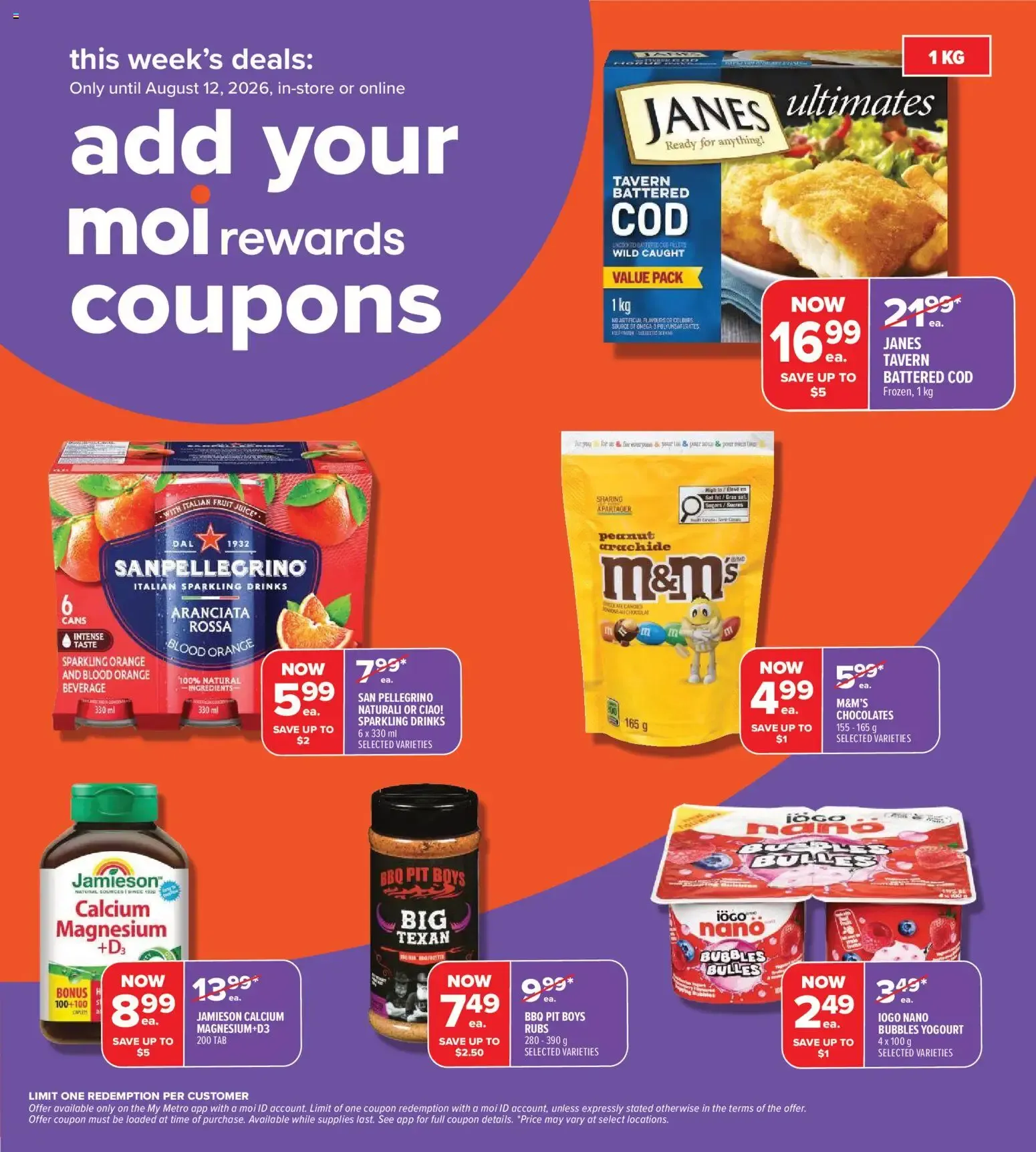 Metro weekly flyer / circulaire from Aug 6, 2026 > weekly specials & deals from August 6 to August 12 2026 - flyer page 3