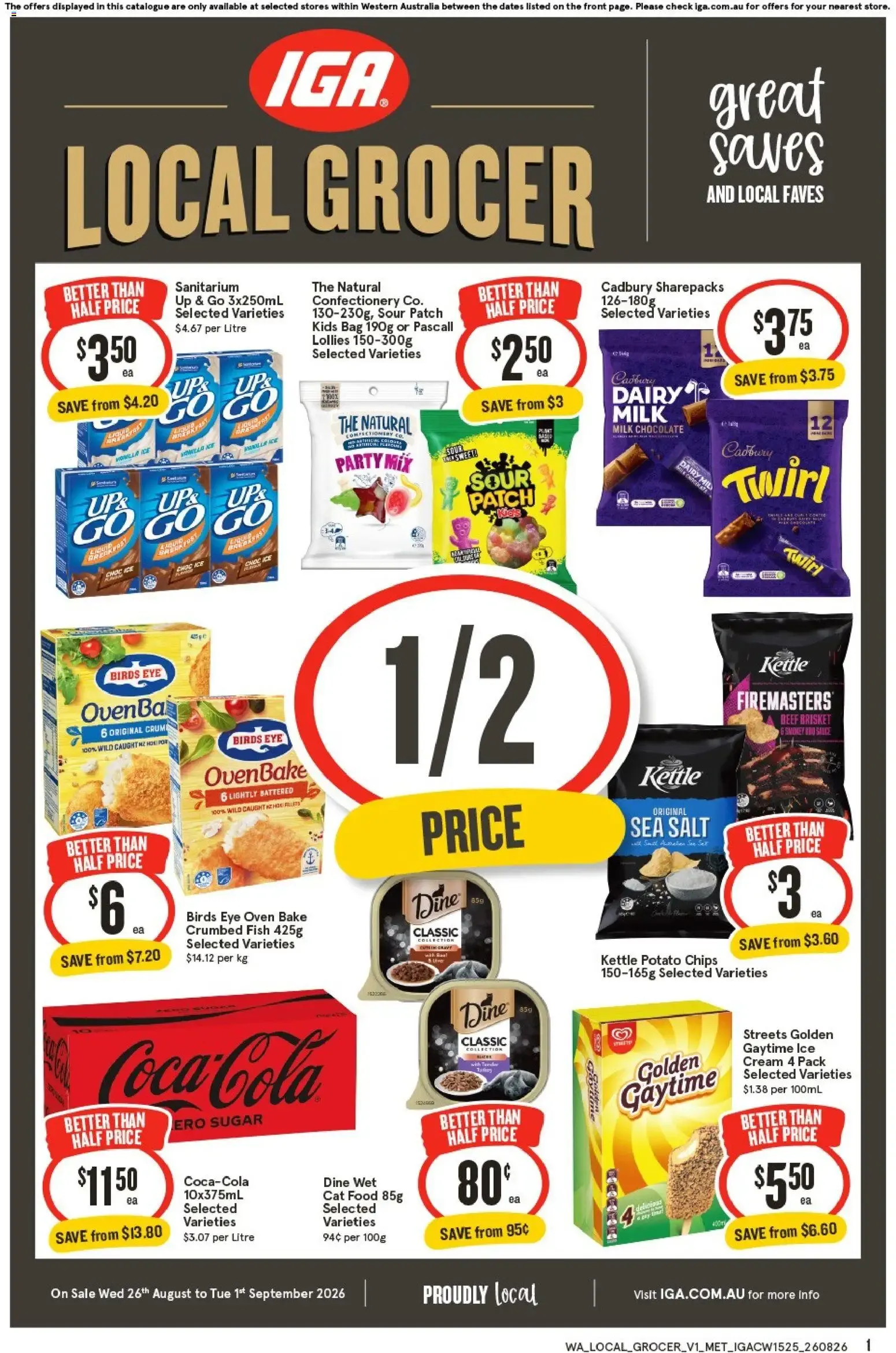 IGA catalogue valid from 26/08/2026 > Online Australia - Catalogue valid from 26 August to 1 September 2026 - page 1