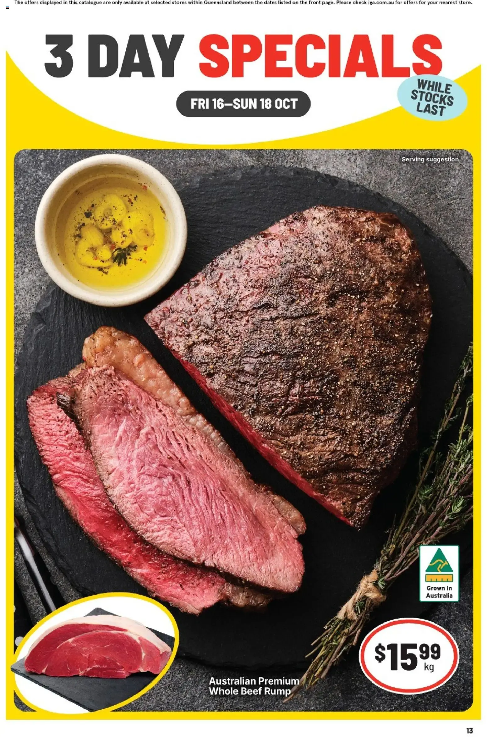 3 DAY SPECIALS - Catalogue valid from 16 October to 18 October 2026 - page 1