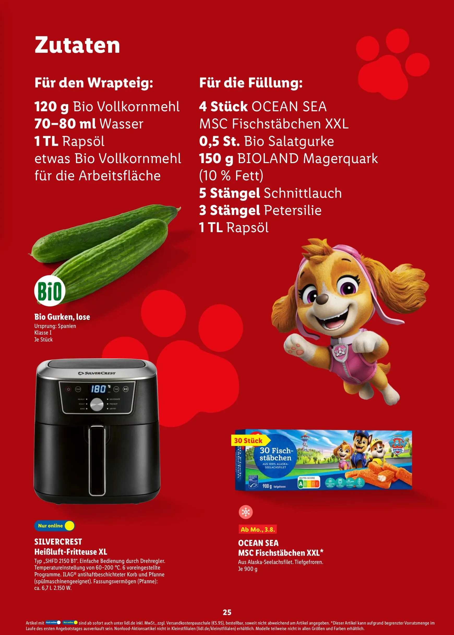 PAW Patrol Rezeptheft von 20. Juli bis 23. August 2026 - Prospekt seite 25