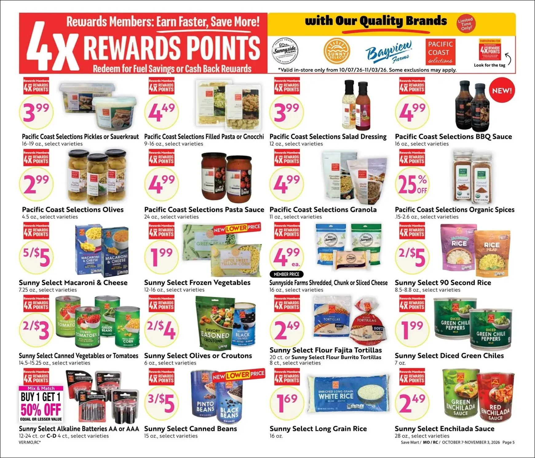 Weekly ad Current Save Mart - Steals & Deals leaflet valid from Wednesday 10/07/2026 to Tuesday 11/03/2026 from October 7 to November 3 2026 - Page 5