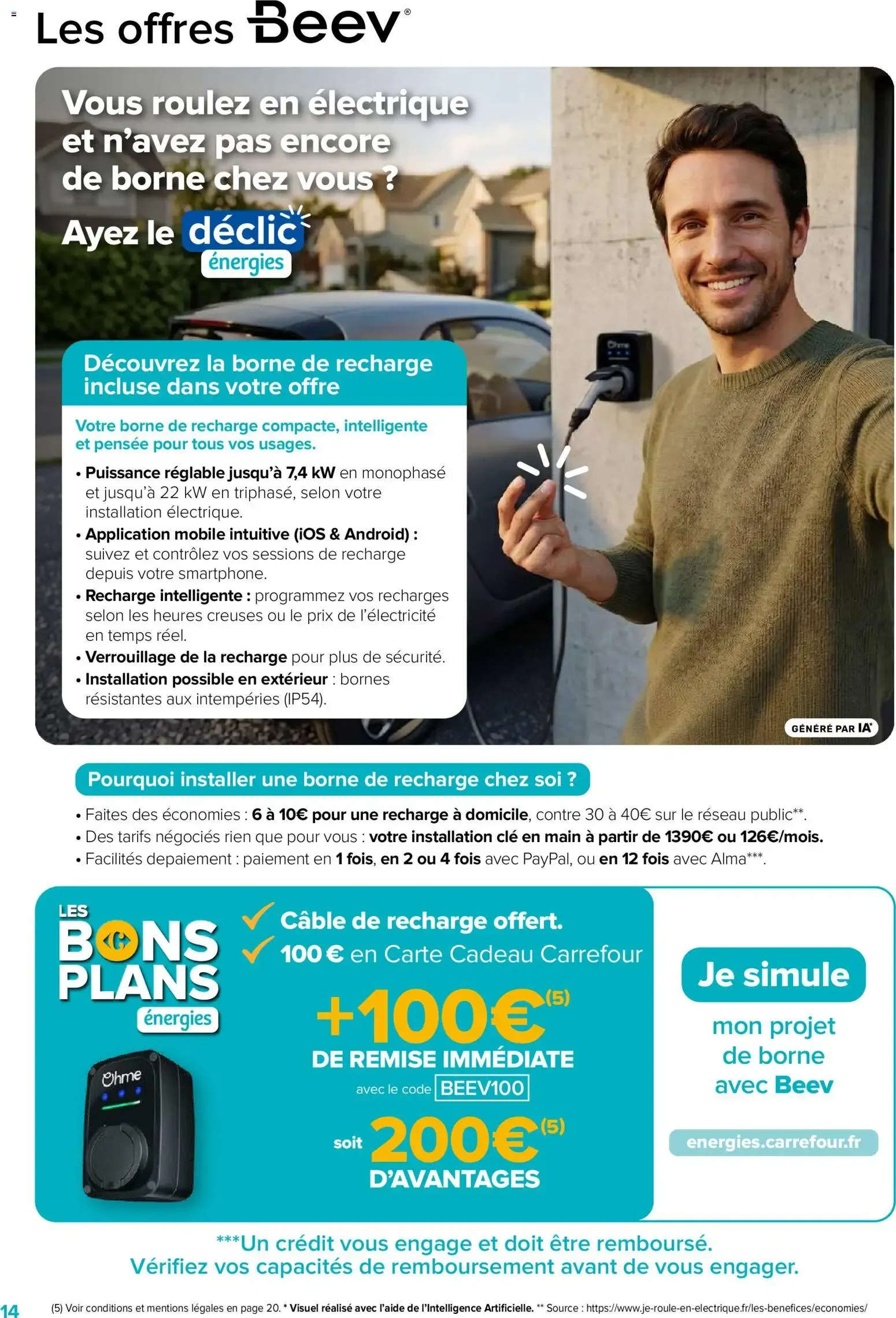 Carrefour énergies: Déclics ÉNERGIES. Todo sobre el ahorro de energía y los buenos planes negociados para ti. du 22 septembre au 31 octobre 2026 - Catalogue page 14