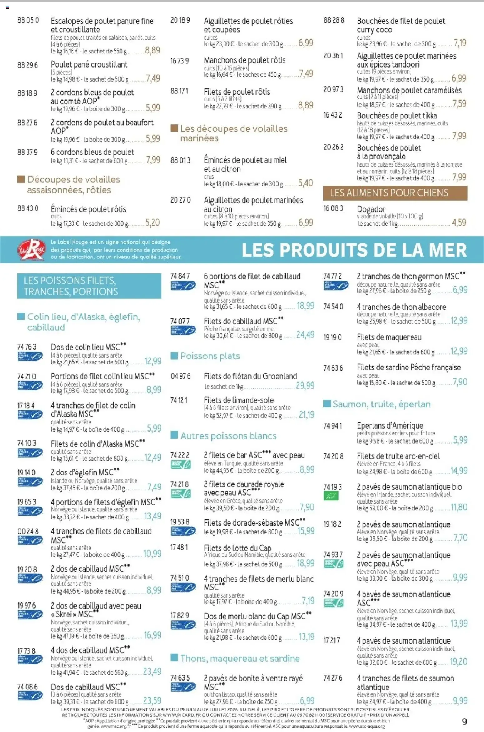 Picard - Catalogue Trimestriel à partir du 29/06/2026 - promo en ligne du 29 juin au 13 septembre 2026 - Catalogue page 8