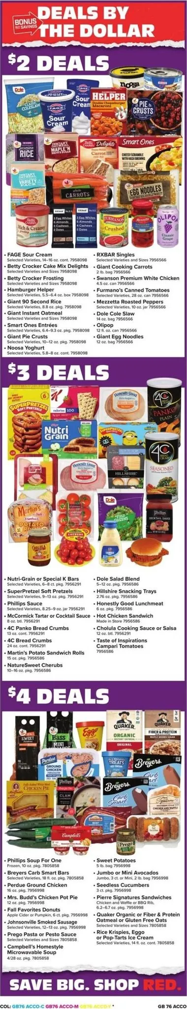 Weekly promotion Current Giant leaflet valid from Friday 10/23/2026 to Thursday 10/29/2026 spanning from October 23 to October 29 2026 - Page 4 for Catalogue 365