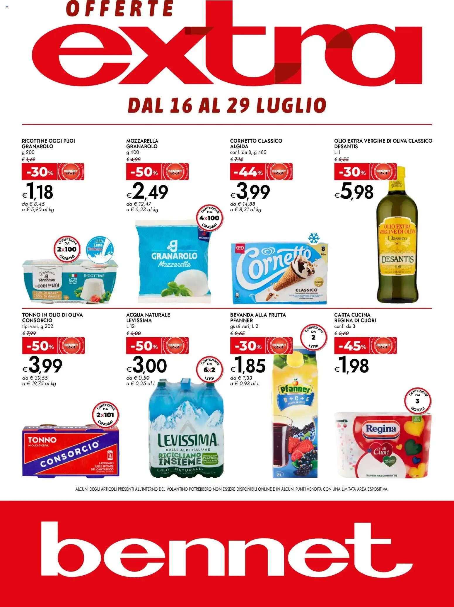Bennet Offerte Extra da 16 luglio a 29 luglio di 2026 - Pagina del volantino 1