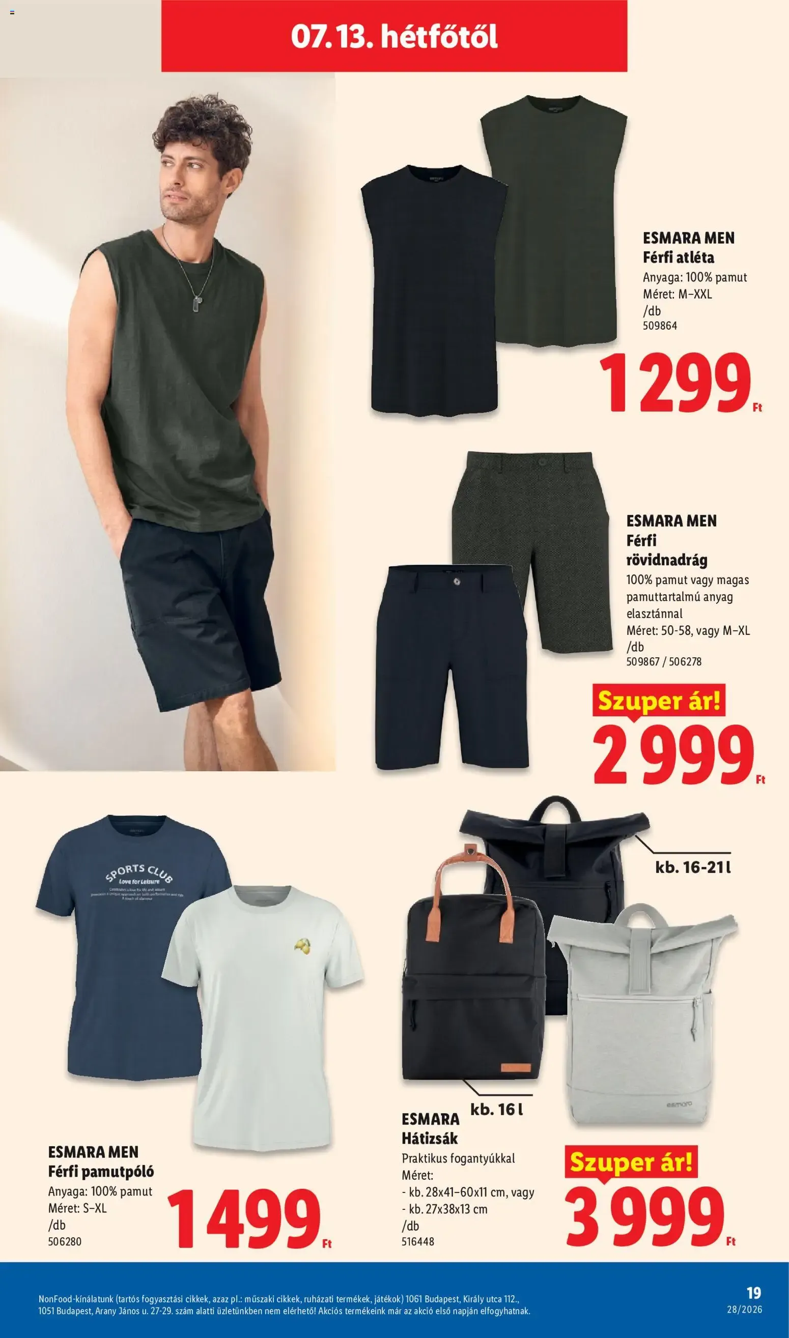 Katalógus Lidl Nonfood kínálatunk - 2026.07.09. -tól/töl > akció, lapozható szórólap 🛍️ július 9.-tól július 15.-ig 2026. - Oldal 19