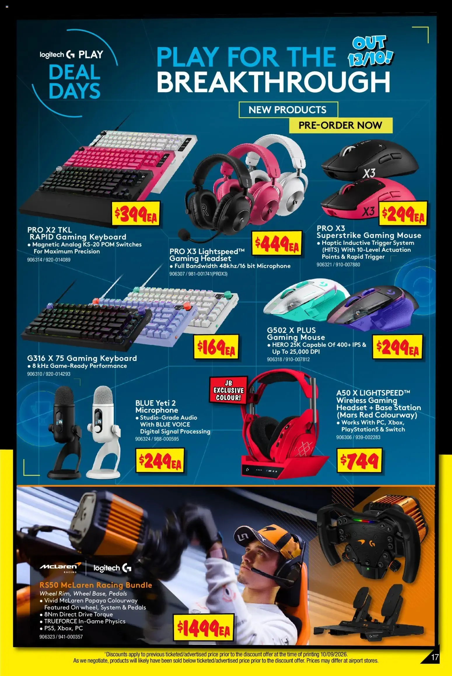 JB Hi-Fi catalogue Mega Gaming Sale - 24/09/2026 > weekly / monthly specials - Catalogue valid from 24 September to 11 October 2026 - page 17