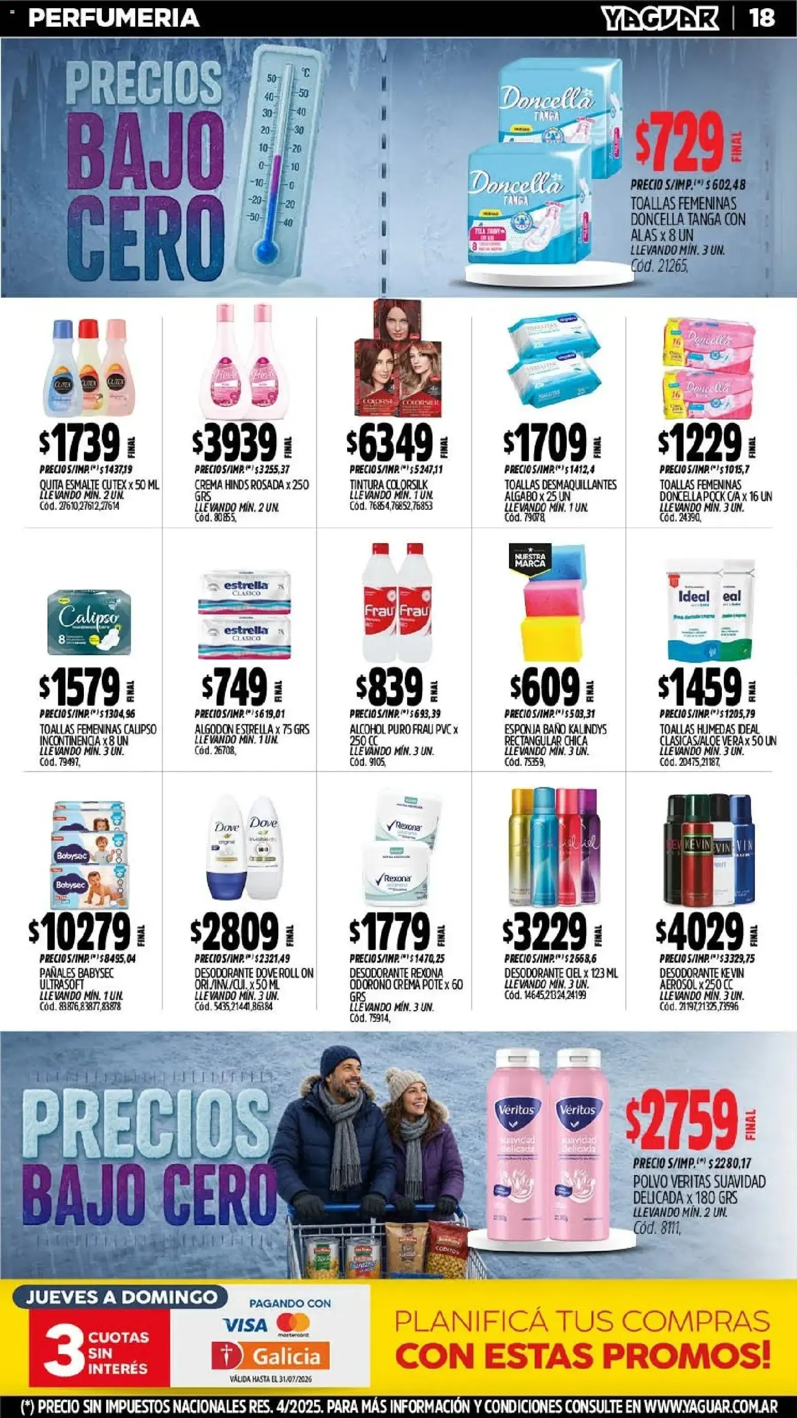 Ofertas de Mayorista Yaguar - Precios Bajo Cero 20 de julio al 26 de julio 2026 - Página 18 del catálogo