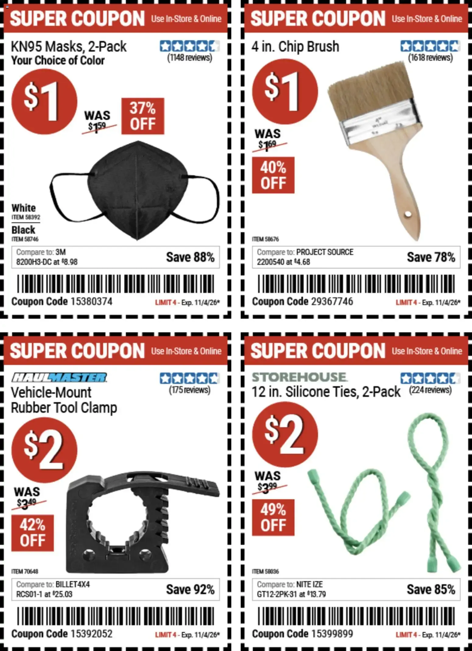 Weekly promotion Harbor Freight Dollar Days (10/22 - 11/04 2026) - Flyer spanning from October 22 to November 4 2026 - Page 5 for Catalogue 365