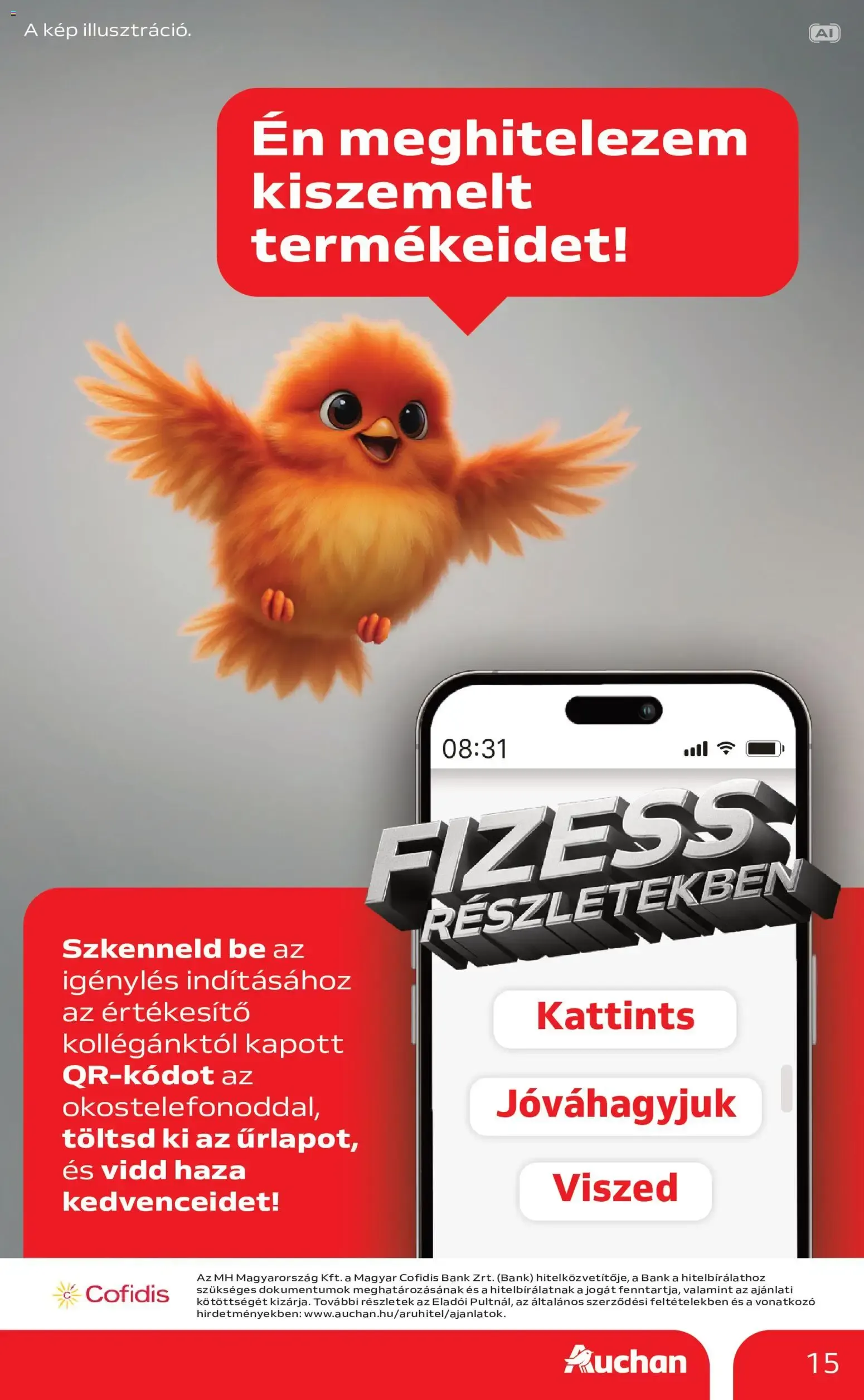 Katalógus Auchan Hipermarket: Spórolj makulátlan ajánlatokkal! szeptember 24.-tól október 14.-ig 2026. - Oldal 15