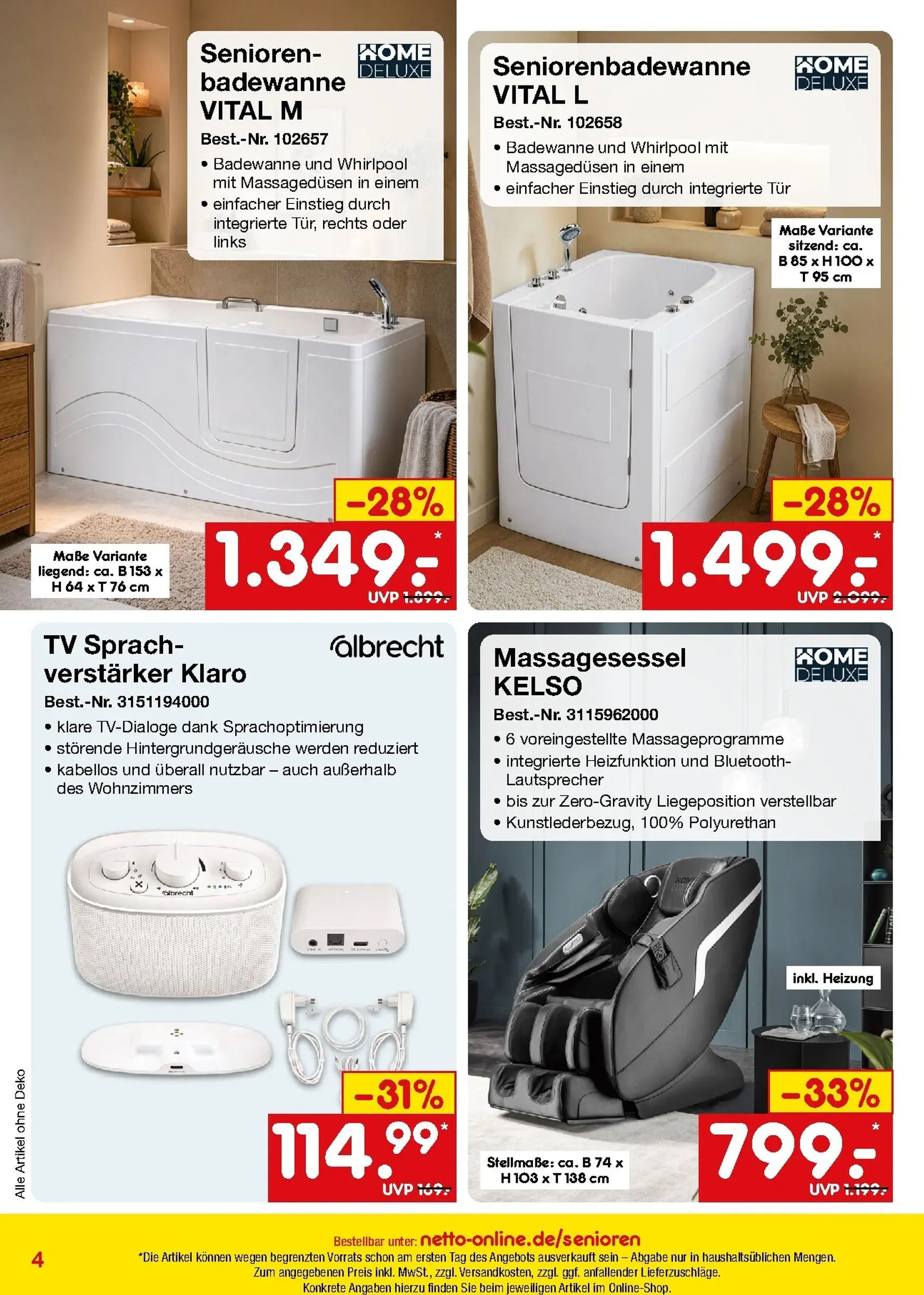 Netto Marken Discount - Online-Sonderangebote Herbstdeals Prospekt – von Donnerstag 01.10.2026 bis Samstag 31.10.2026 von 1. Oktober bis 31. Oktober 2026 - Prospekt seite 4